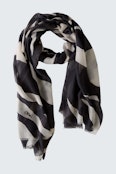 Scarf - black offwhite