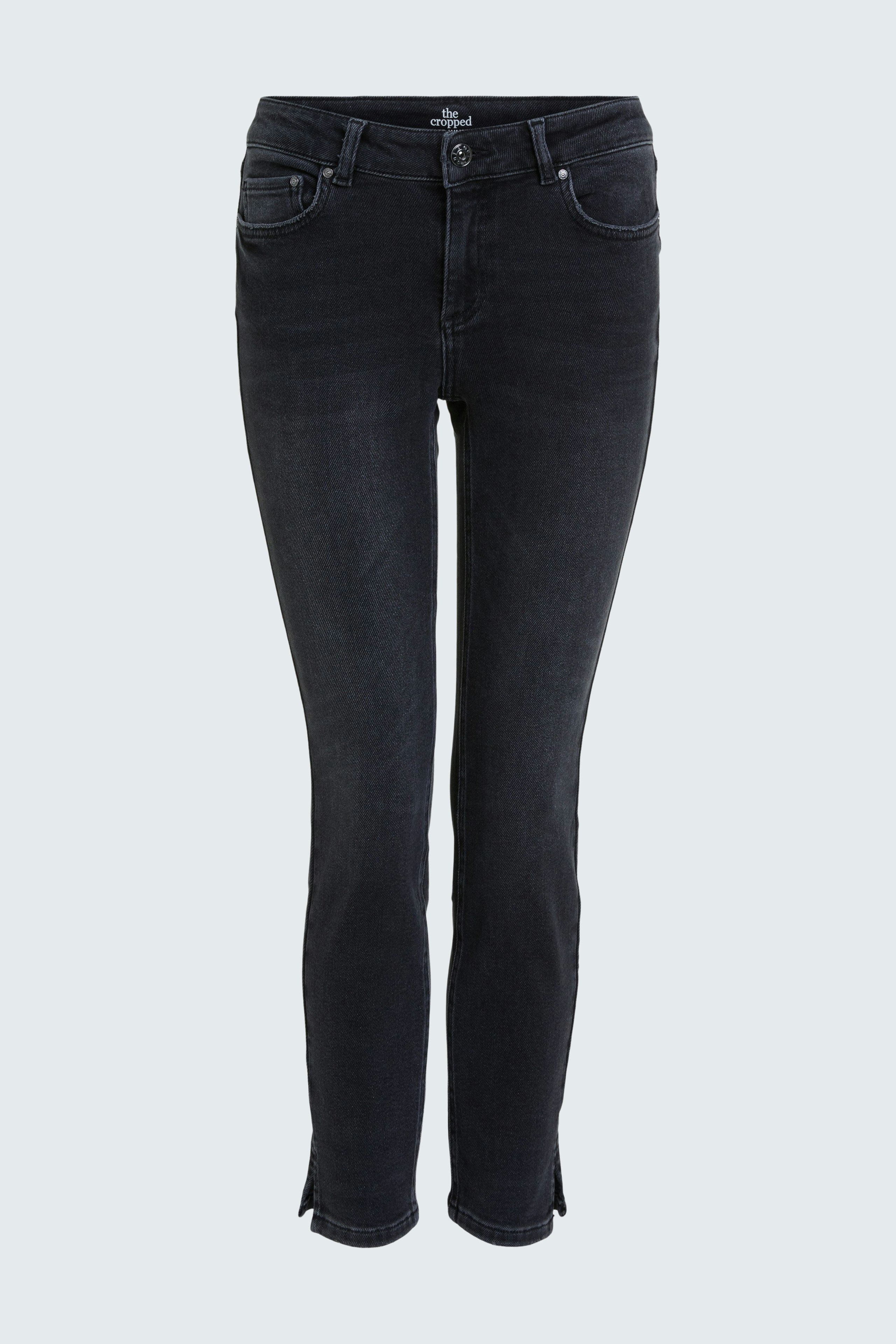 Bild 8 von Shortened length denim - darkgrey denim in darkgrey denim | Oui