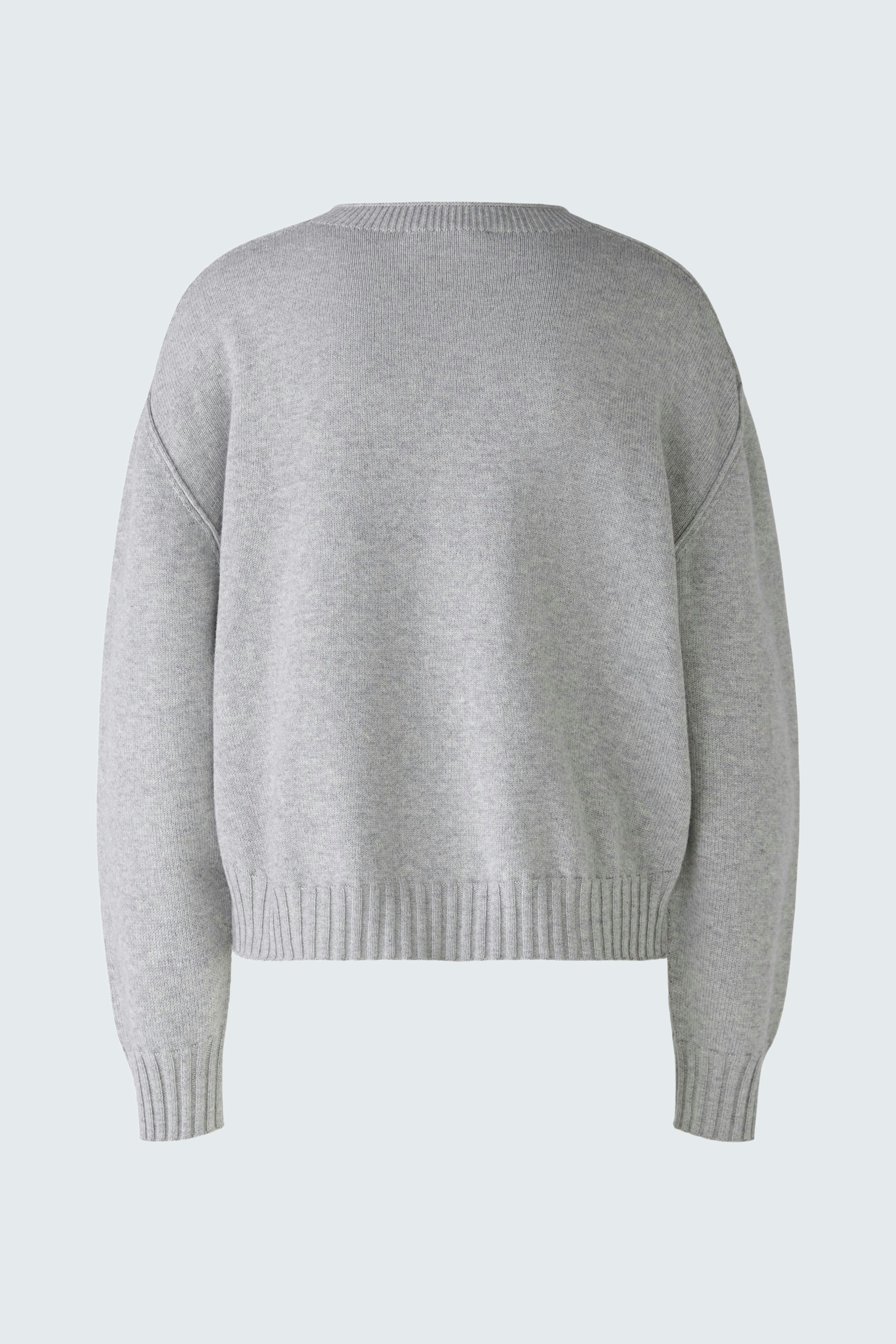 Bequemer Damen-Pullover in Grau mit lässigem Schnitt, ideal für entspannte Looks.