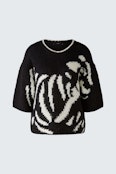 Pullover - black offwhite