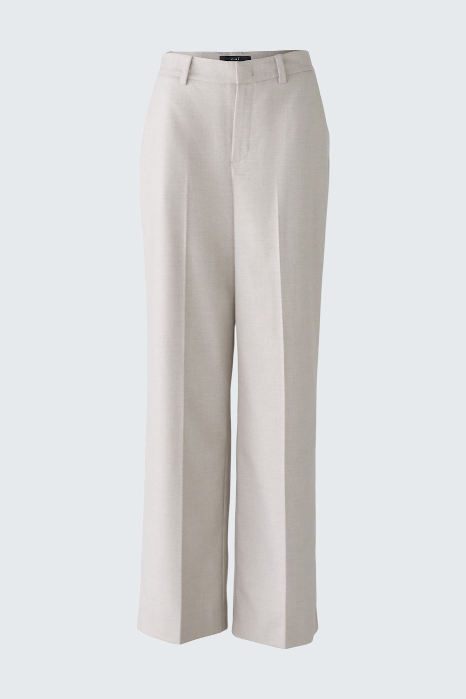 Elegante Damen-Hose in hellem Beige mit weitem Schnitt für einen modernen Look.