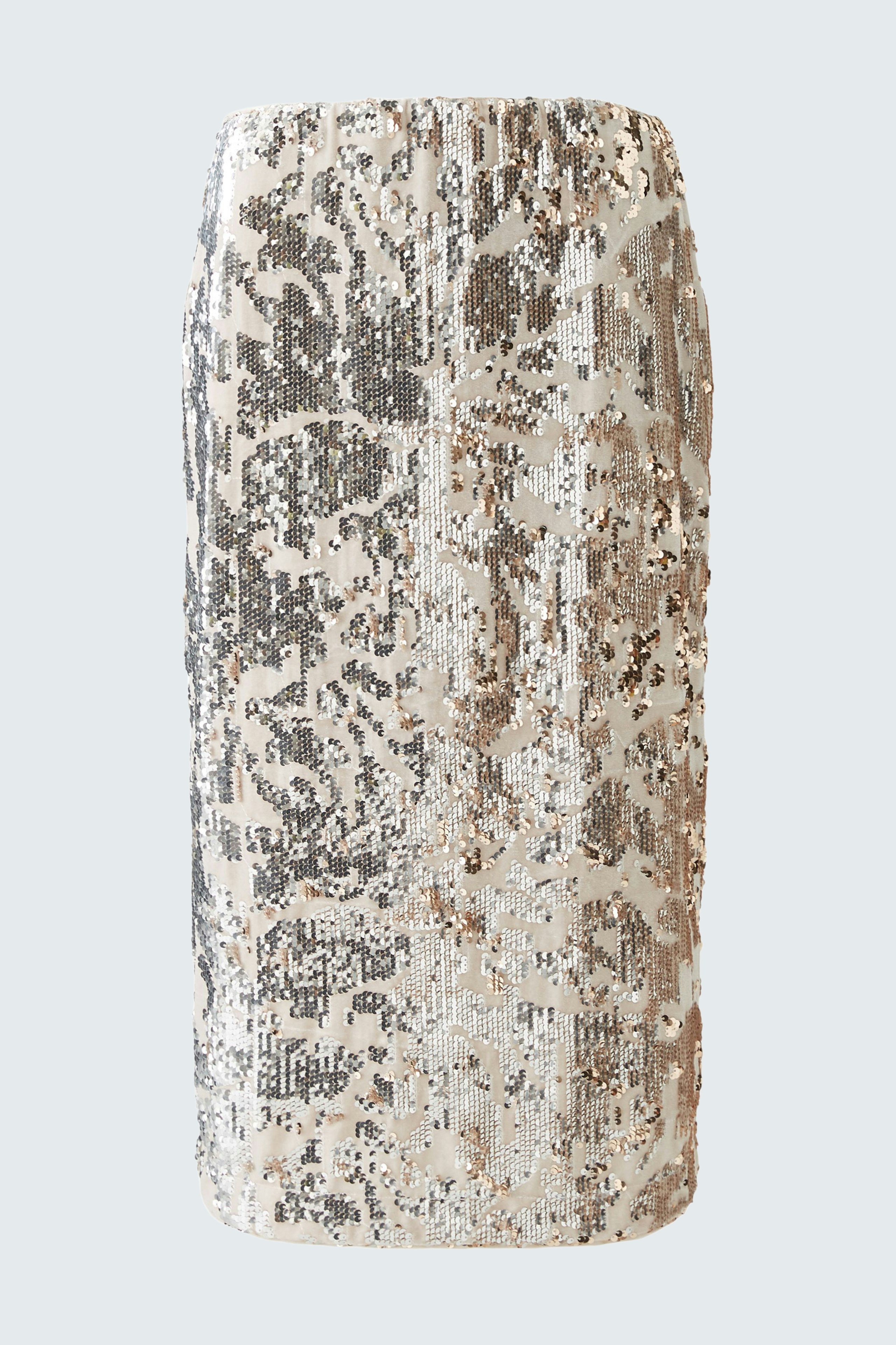 Stylish pencil skirt in a textured design, perfect for modern women's fashion.