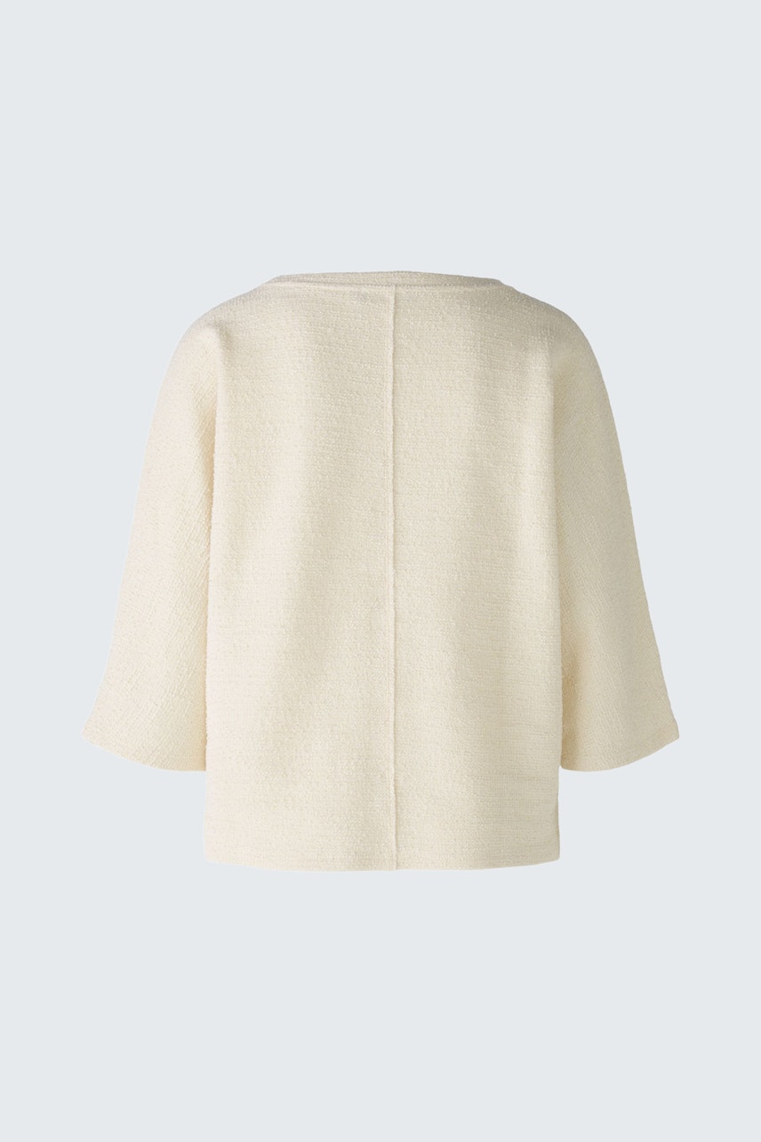 Elegantes Damen-Sweatshirt in Creme mit lässigem Schnitt und weichem Material.
