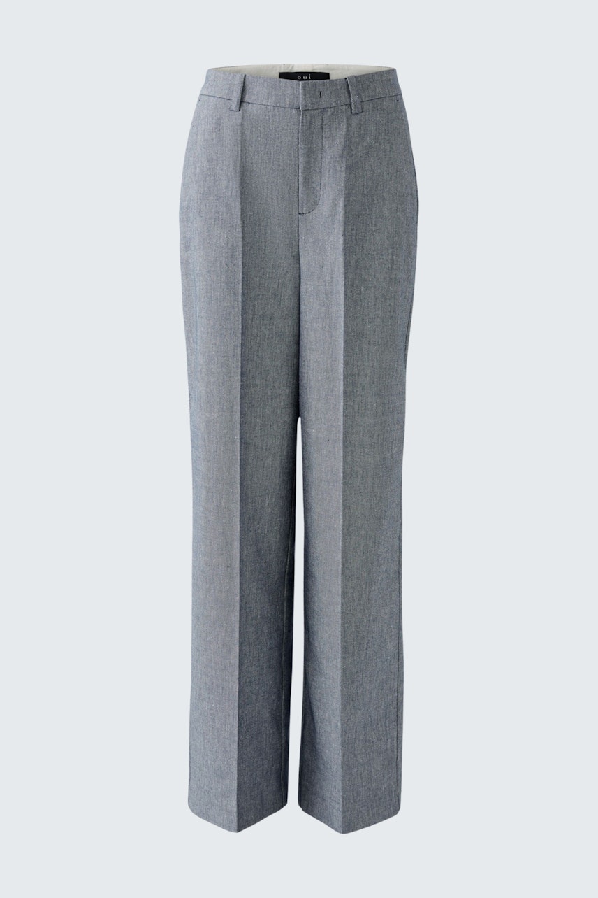 Bild 6 von Suit trousers - blue white in blue white | Oui