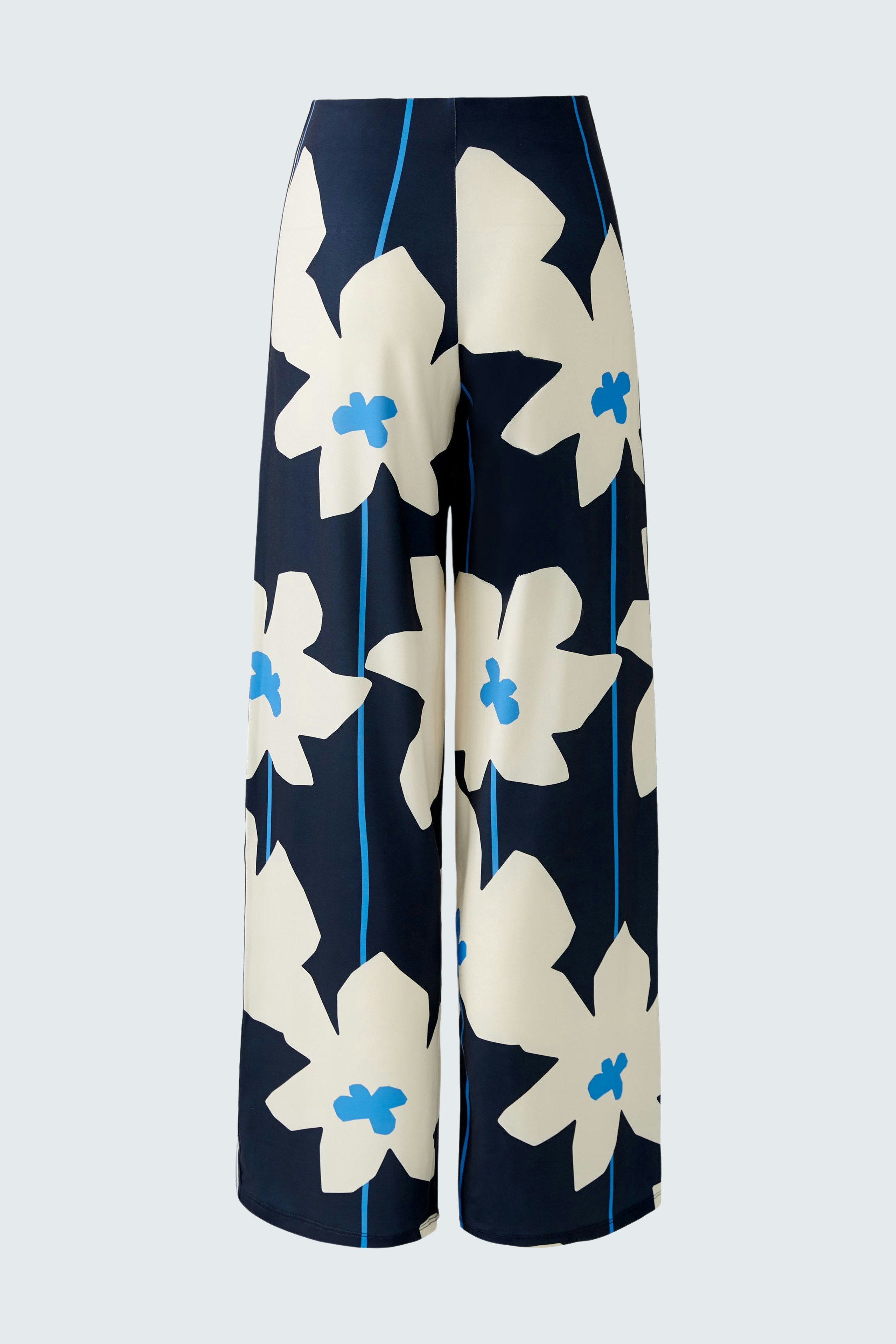 Stylish women's trousers with a floral pattern, perfect for a chic and comfortable look.