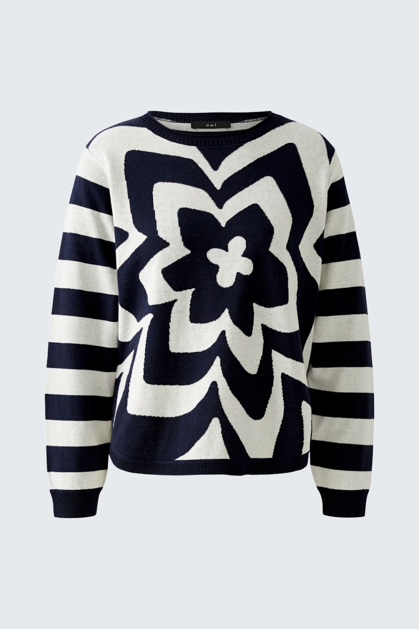 Bild 6 von Pullover - dark blue white in dark blue white | Oui