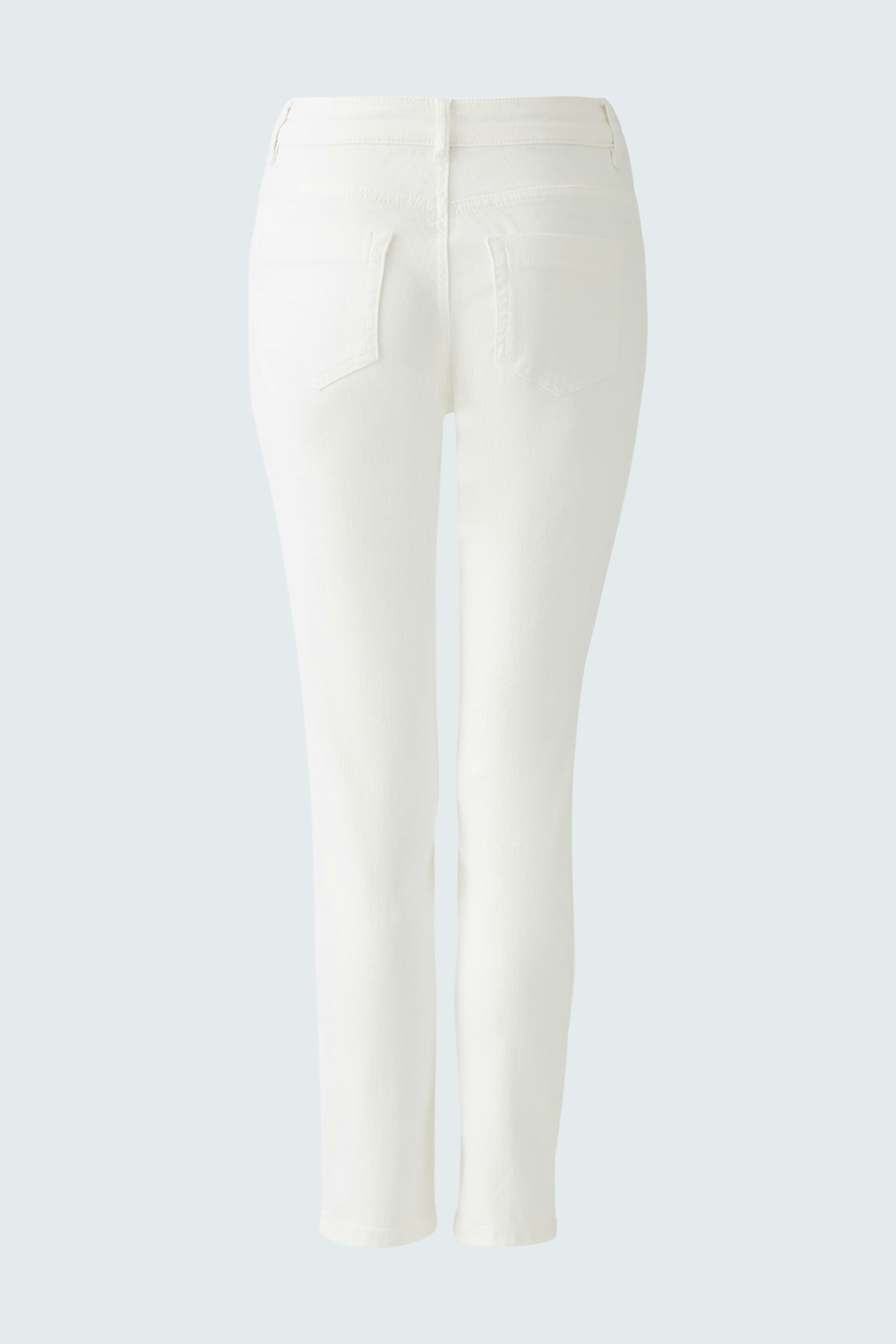 Weiße Jeggings: Elegante Damen-Jeggings mit schmalem Schnitt und klassischem Design.