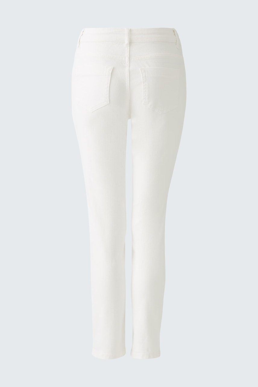 Weiße Jeggings: Elegante Damen-Jeggings mit schmalem Schnitt und klassischem Design.