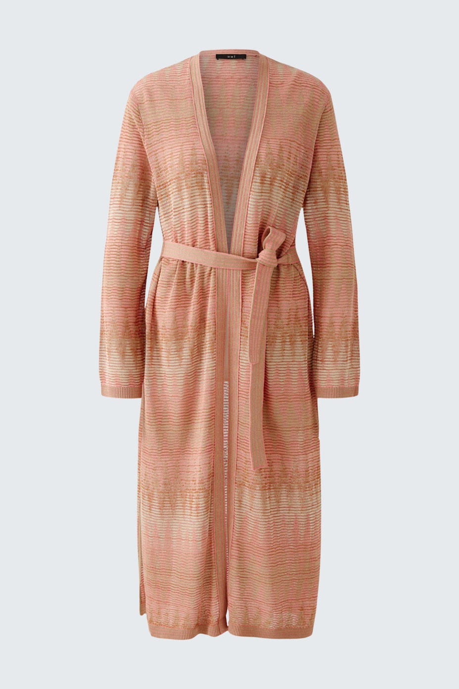 Knitted coat - rose gold