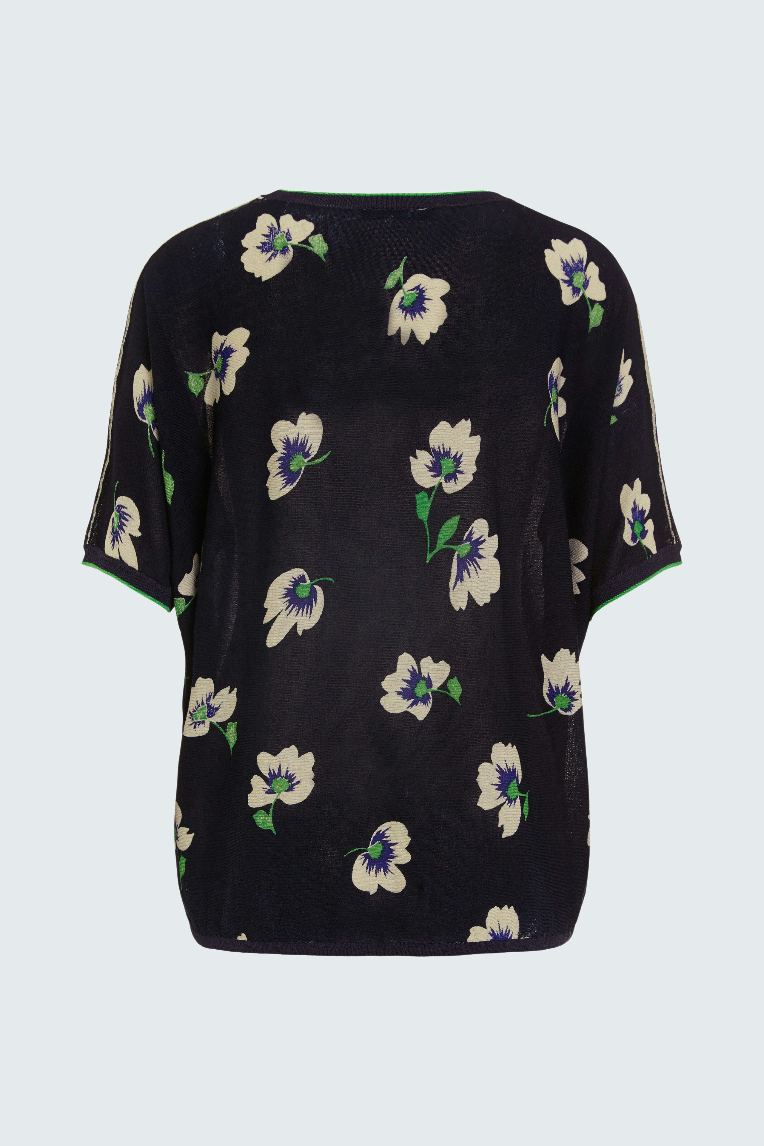 Bild 9 von Short sleeve pullover - dark blue white in dark blue white | Oui