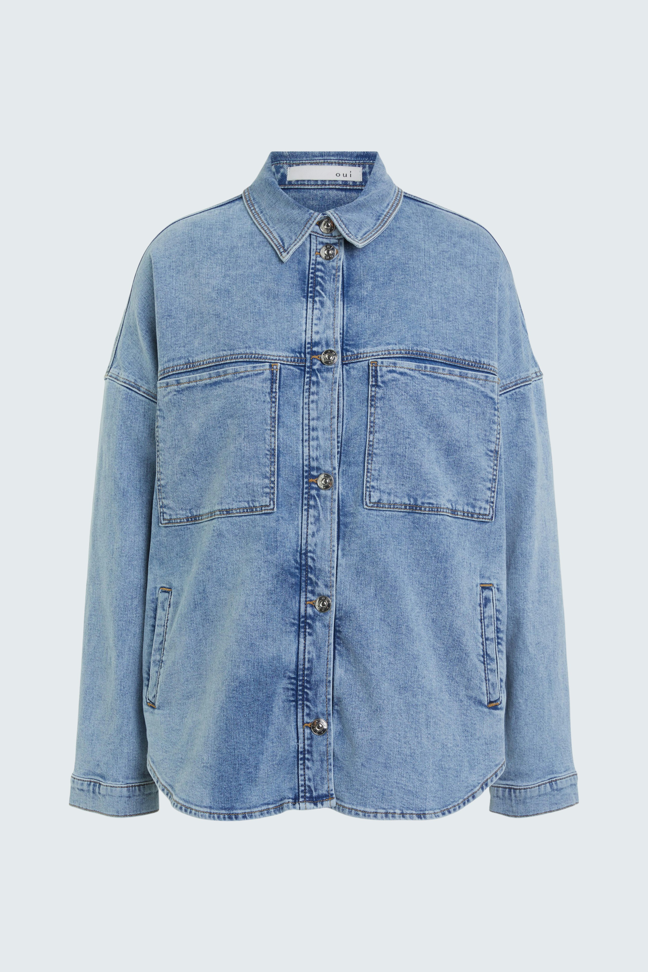 Bild 8 von Overshirt - blue denim in blue denim | Oui