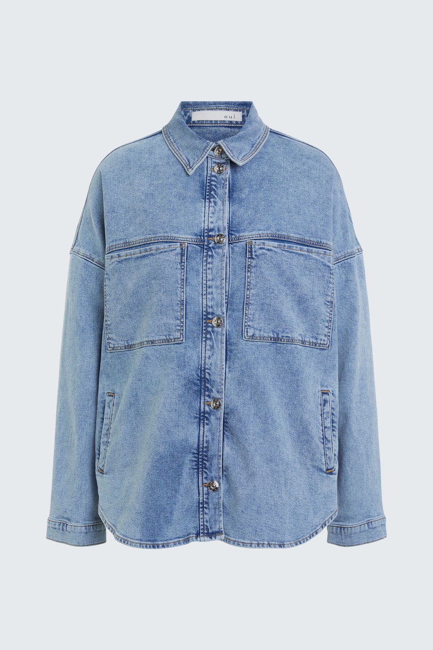 Bild 8 von Overshirt - blue denim in blue denim | Oui