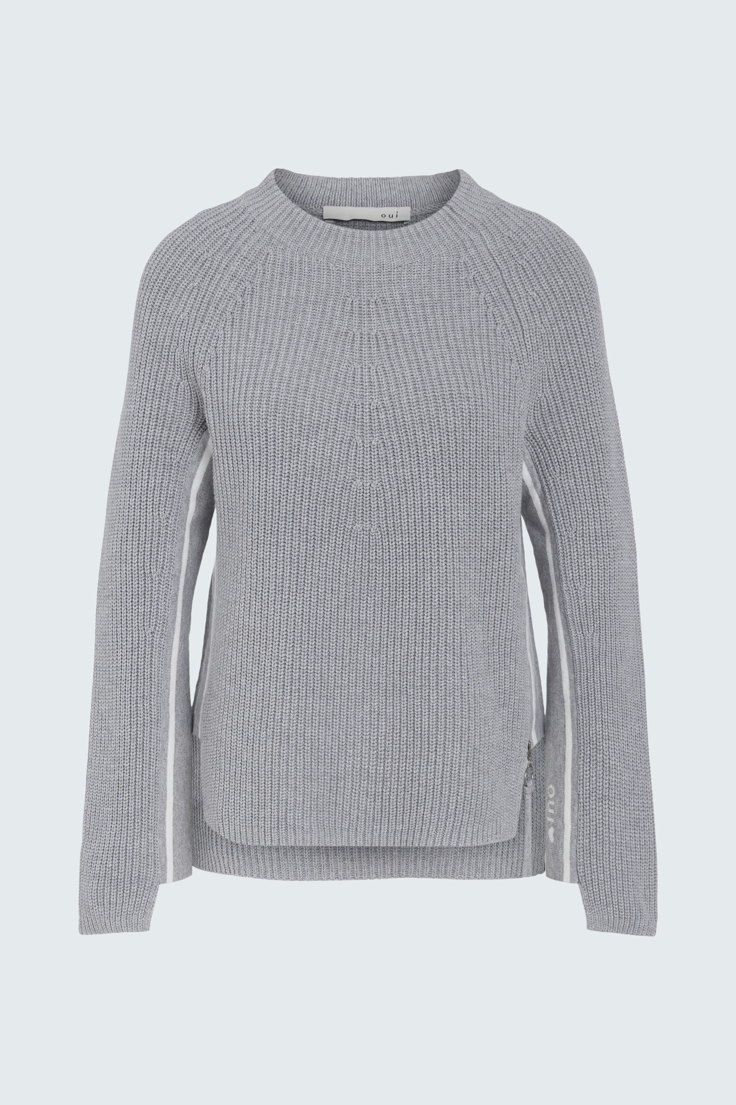 Bild 8 von RUBI Pullover - light grey white in light grey white | Oui