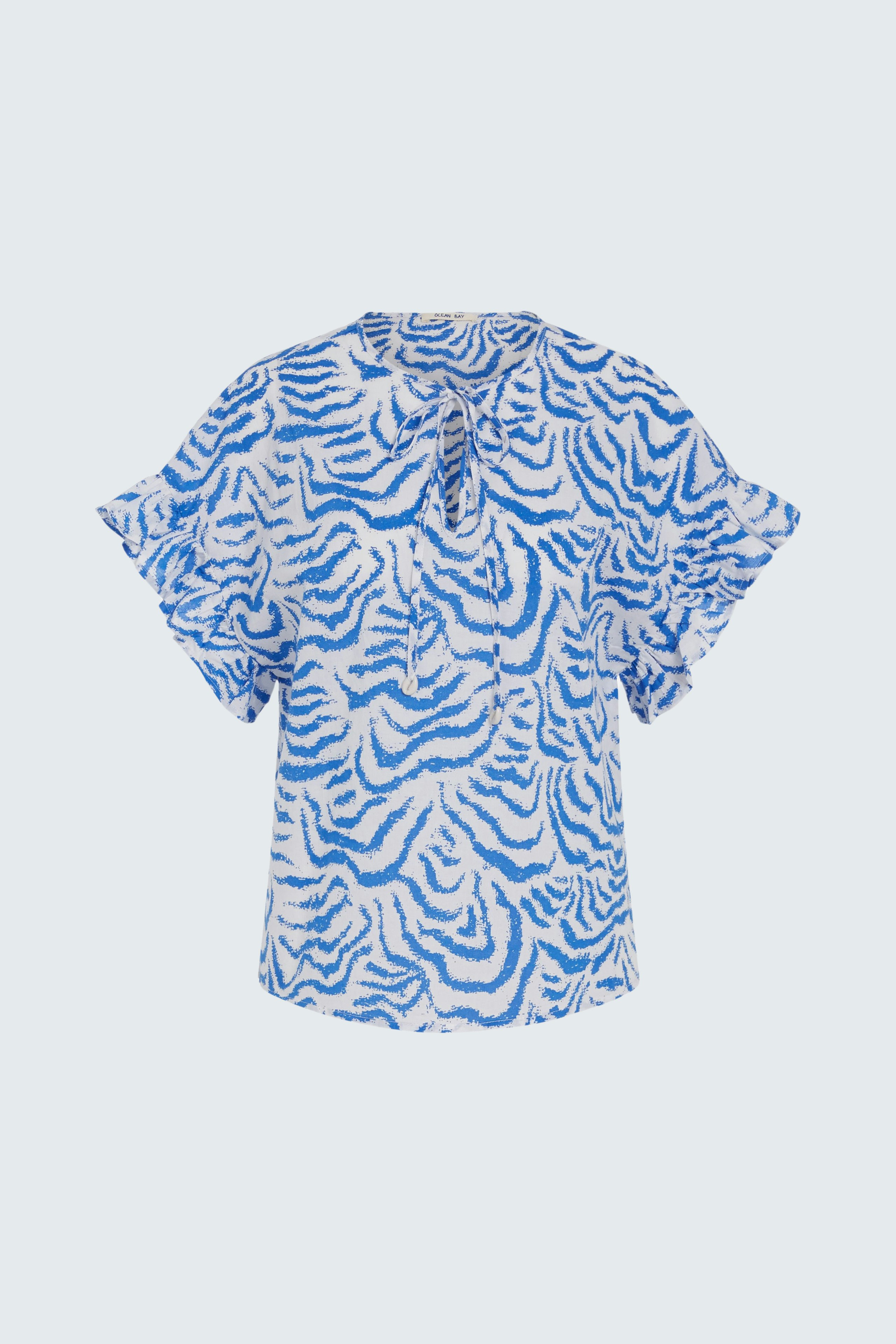 Bild 7 von Bluse - white blue in white blue | Oui