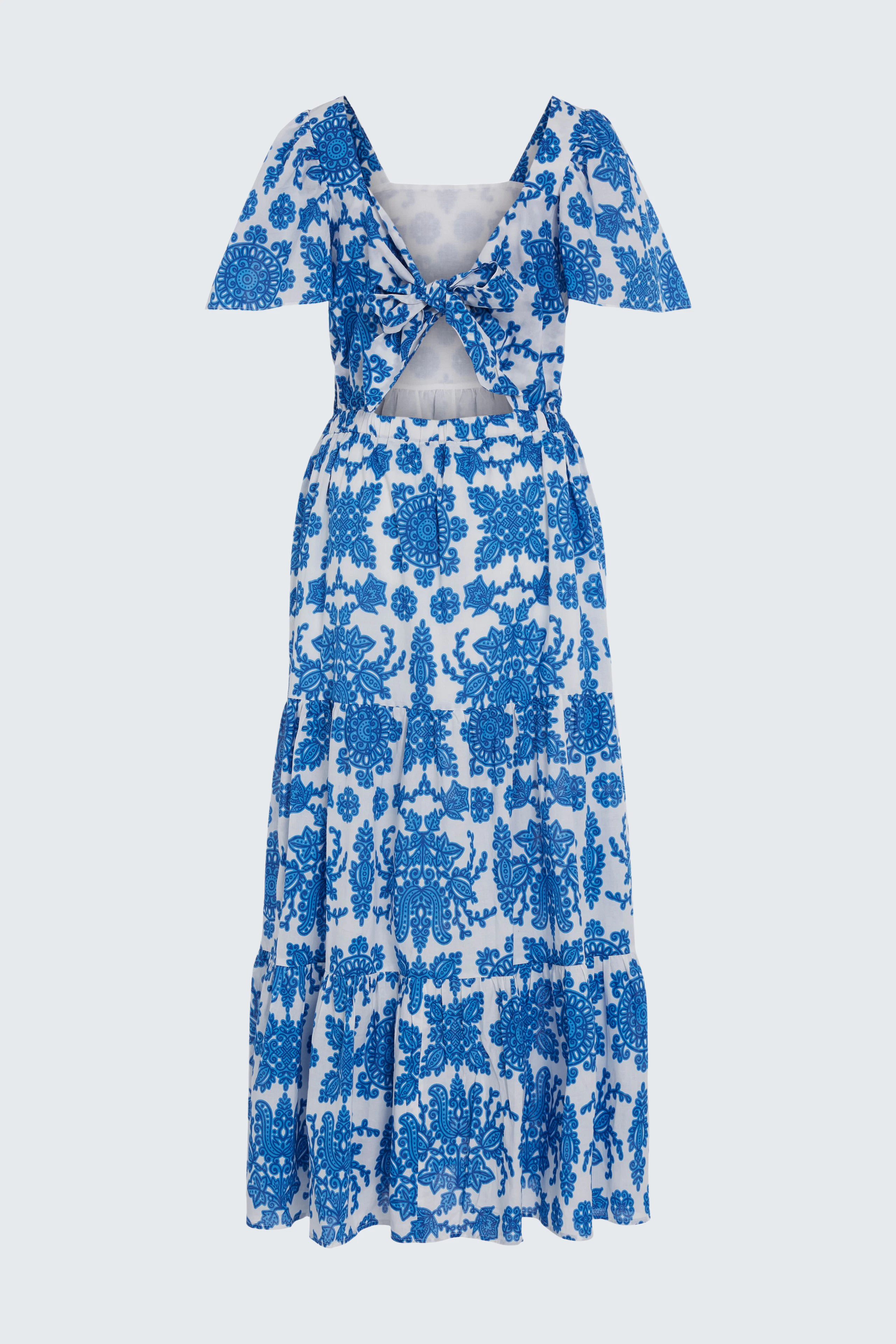 Bild 9 von Maxi dress - white blue in white blue | Oui