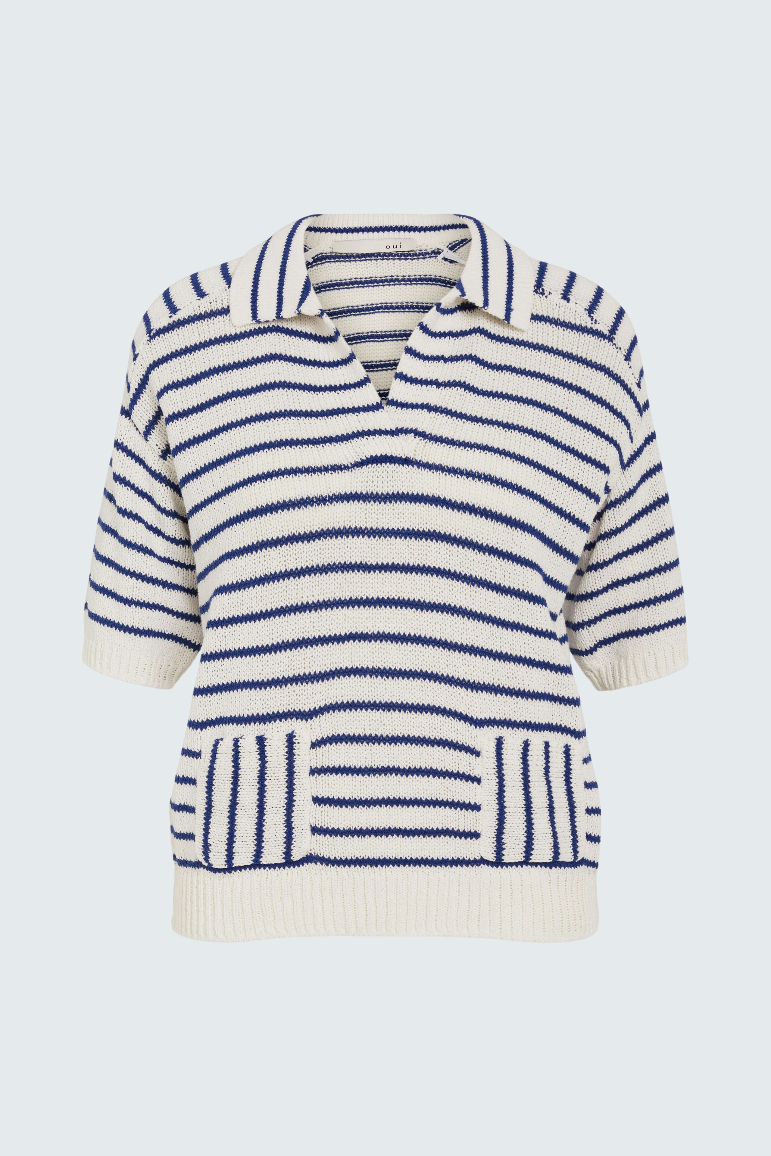 Bild 7 von Striped pullover - white blue in white blue | Oui
