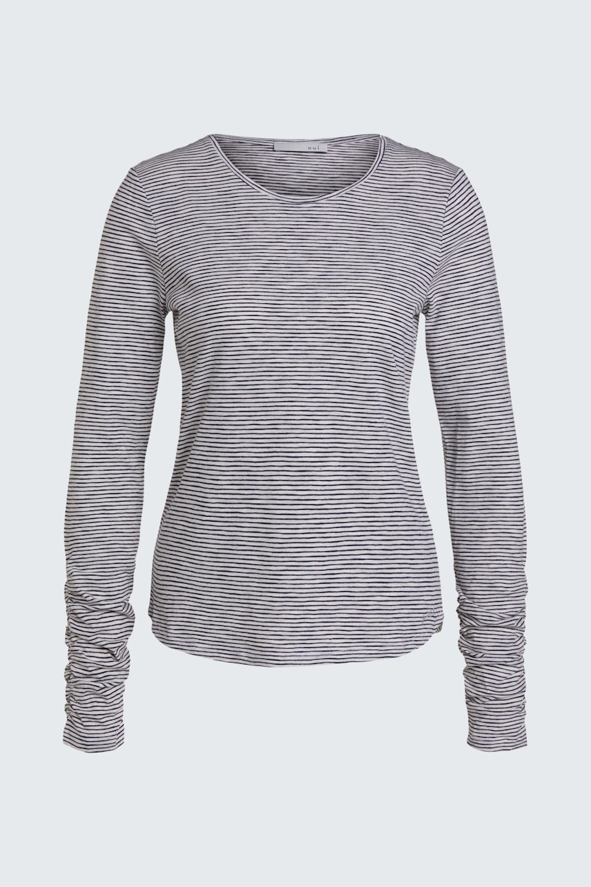Bild 8 von Long-sleeved shirt - white blue in white blue | Oui