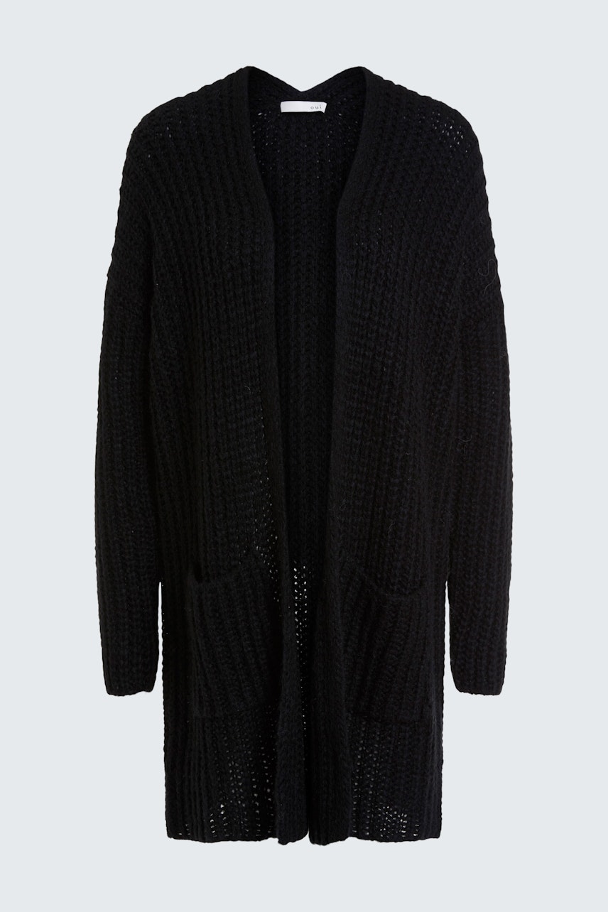 Bild 8 von Knitted coat - black in black | Oui