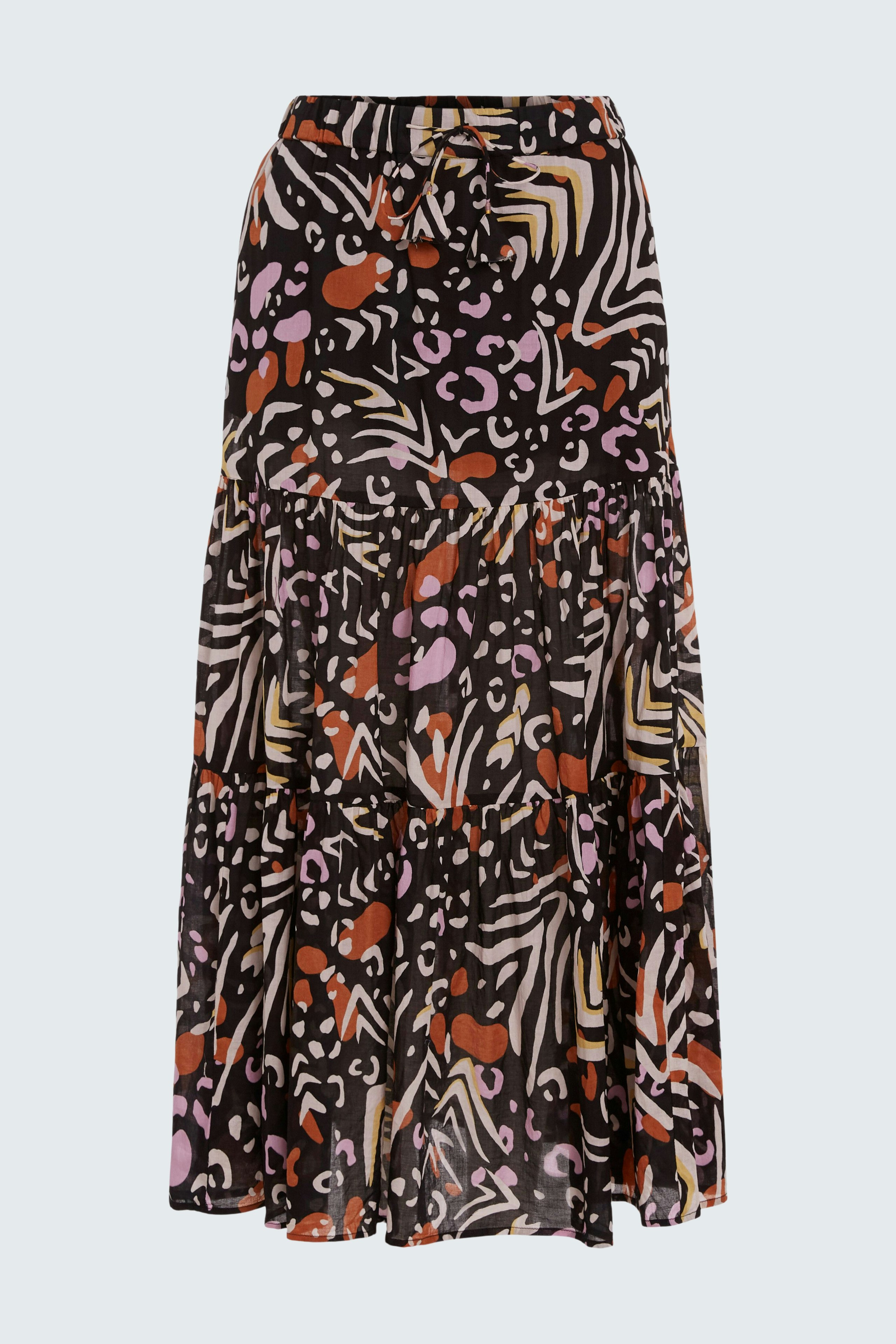 Bild 8 von Maxi skirt - black offwhite in black offwhite | Oui