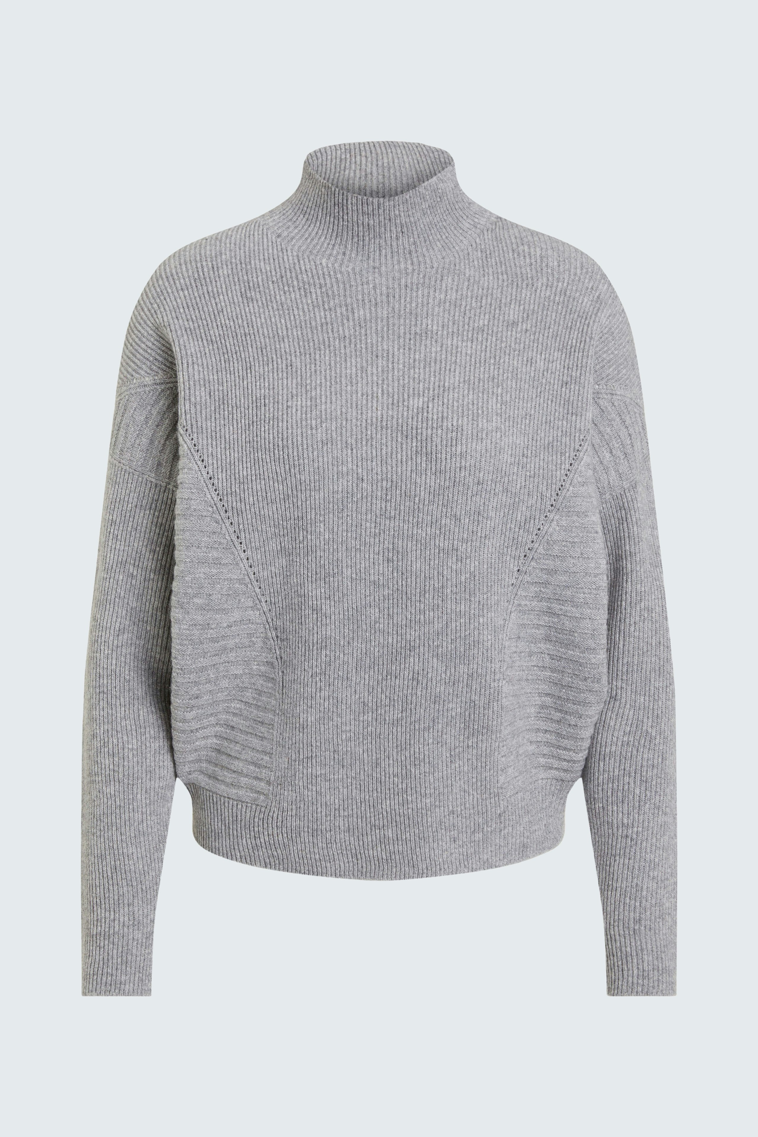 Bild 7 von Knitted pullover - light grey in light grey | Oui