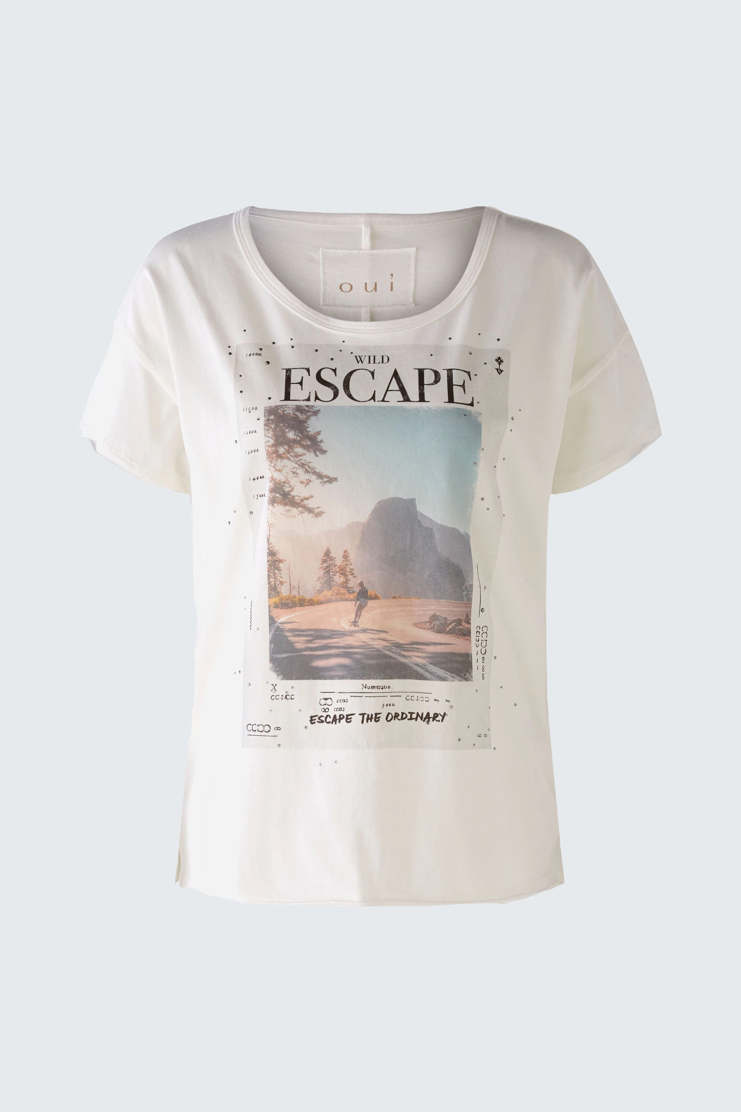 Image 8 of T-shirt - cloud dancer in cloud dancer | Oui