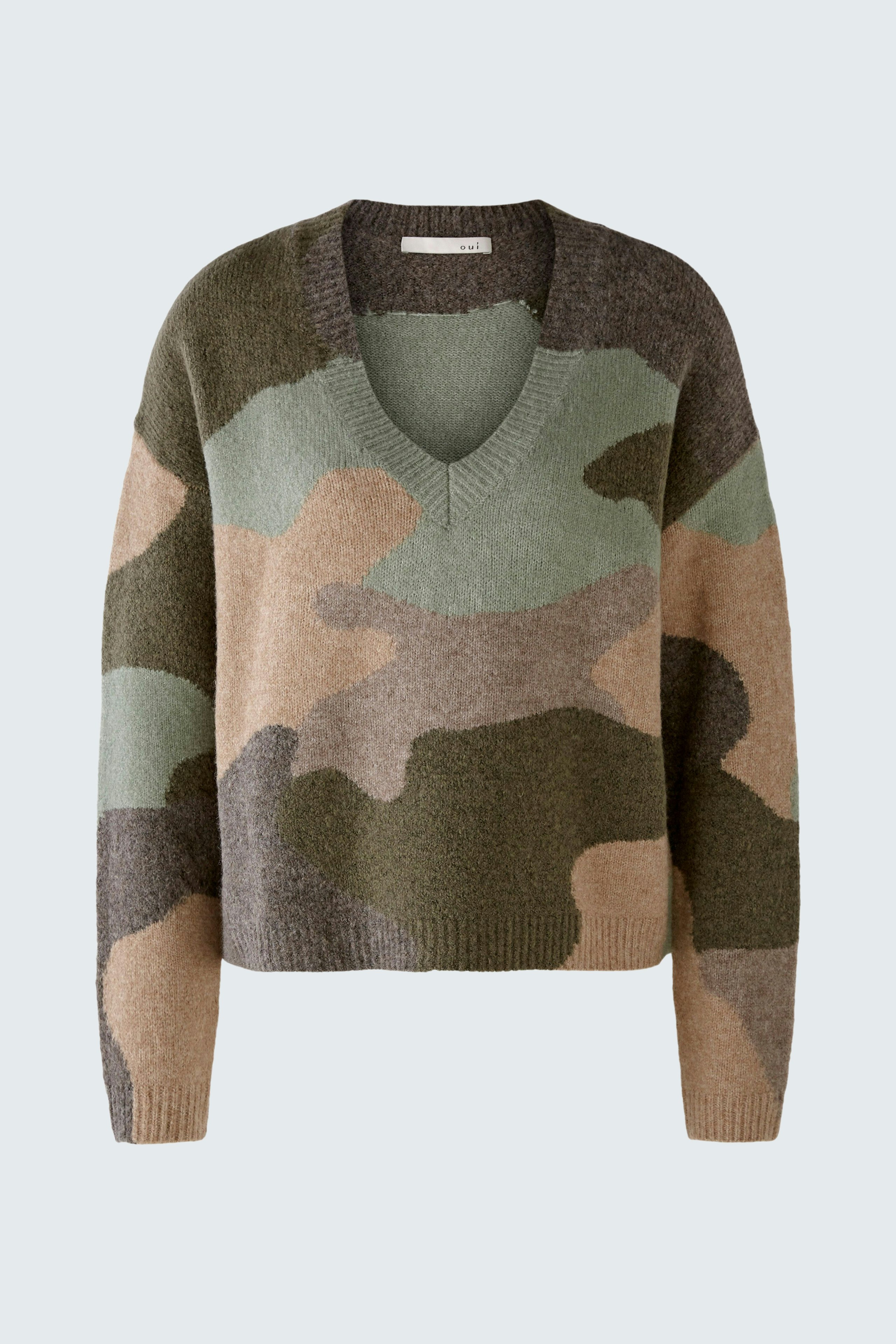 Bild 6 von Knitted pullover - light camel green in light camel green | Oui