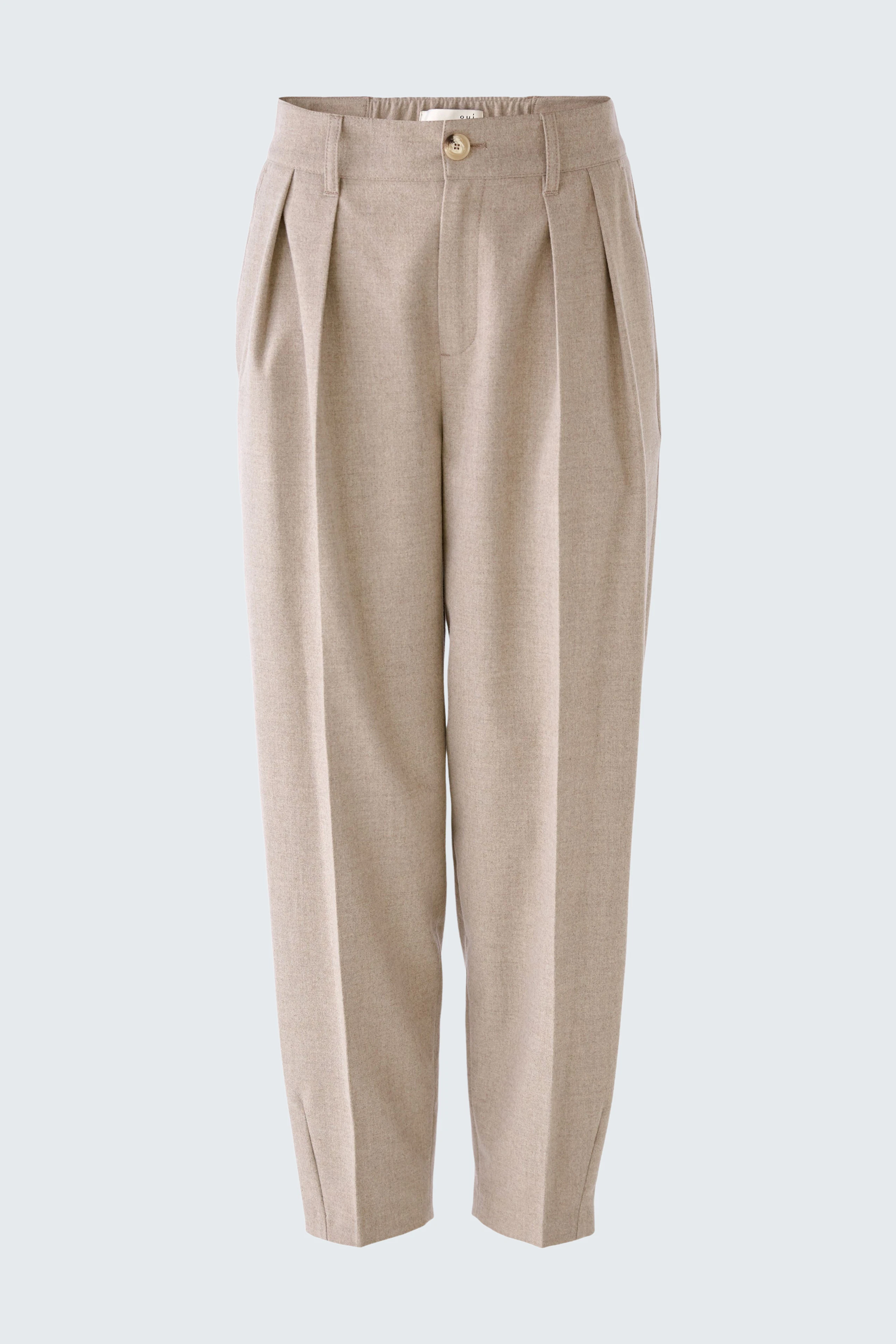 Image 5 of Trousers - taupemelange in taupemelange | Oui