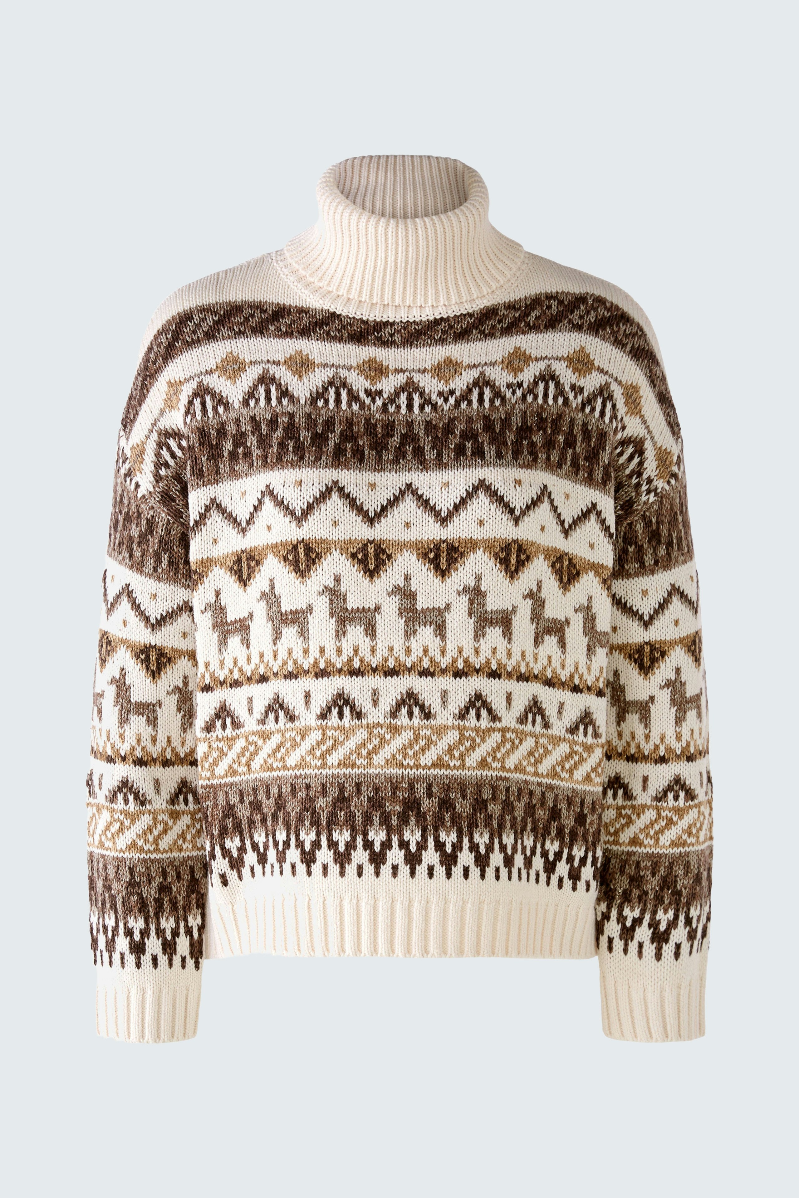 Bild 6 von Knitted Pullover - offwhite brown in offwhite brown | Oui
