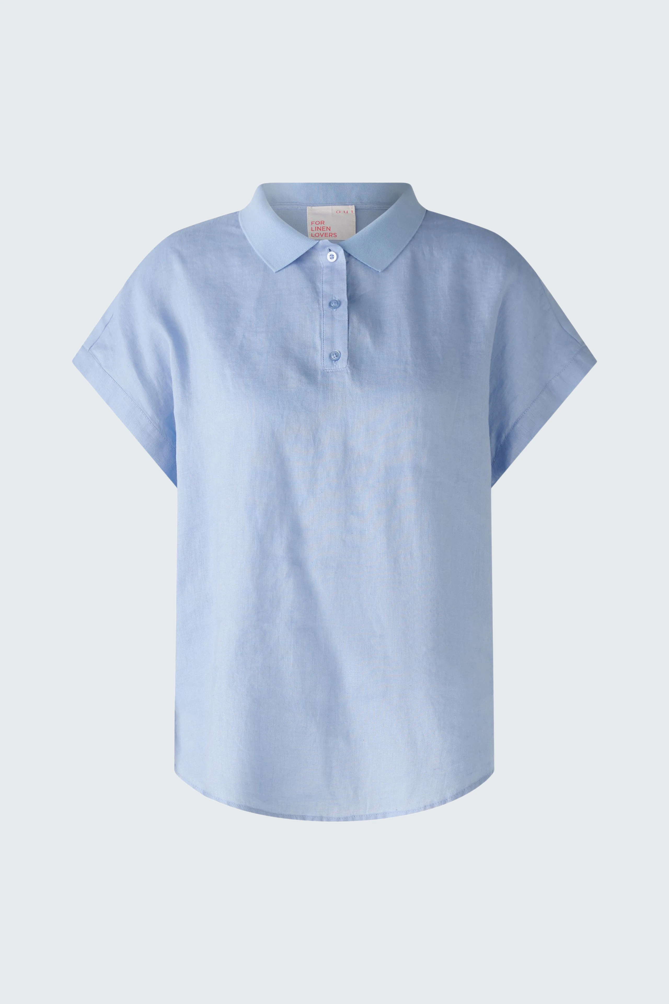 Image 5 of Linen blouse - light blue in light blue | Oui