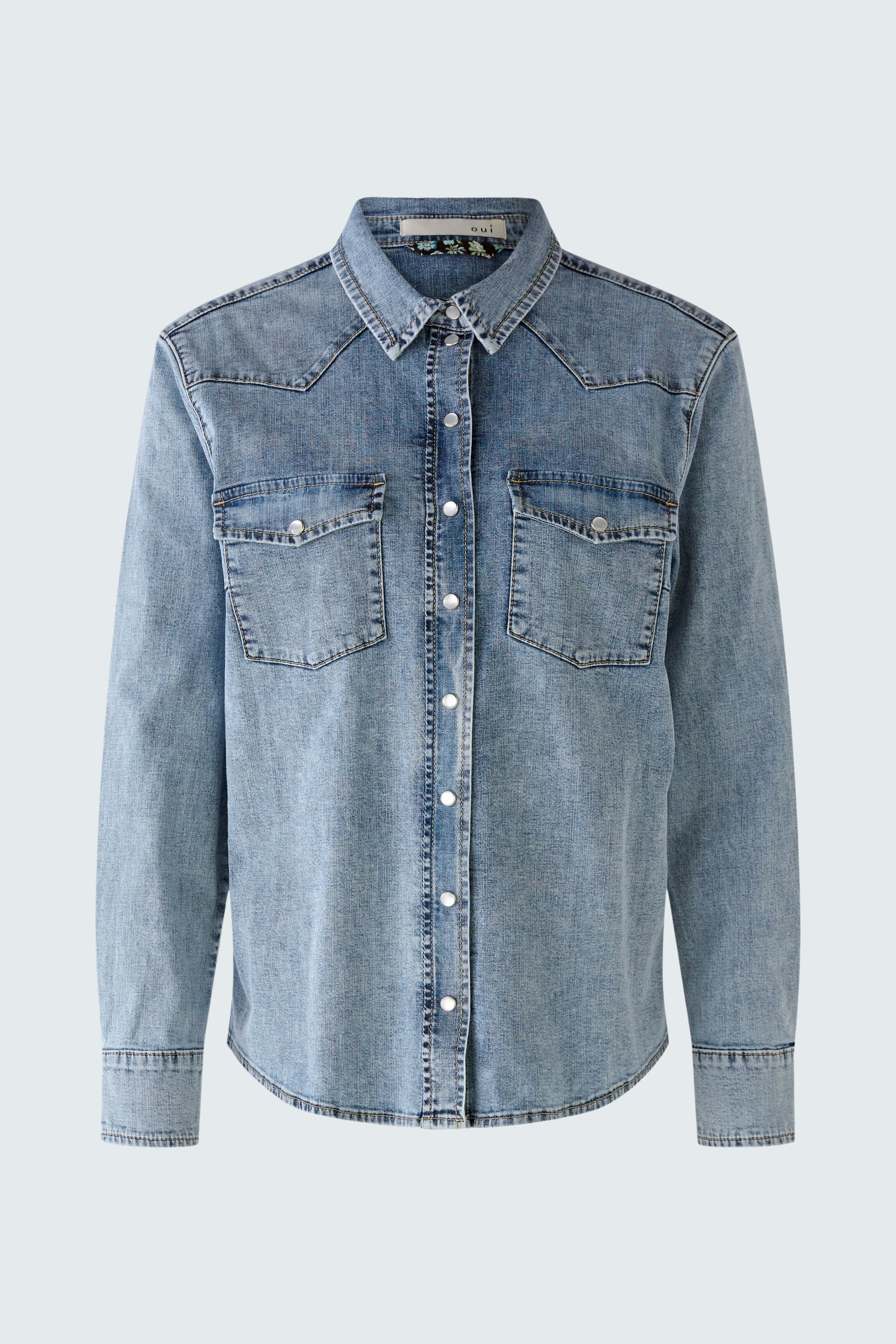 Bild 7 von Jeans bluse - blue denim in blue denim | Oui