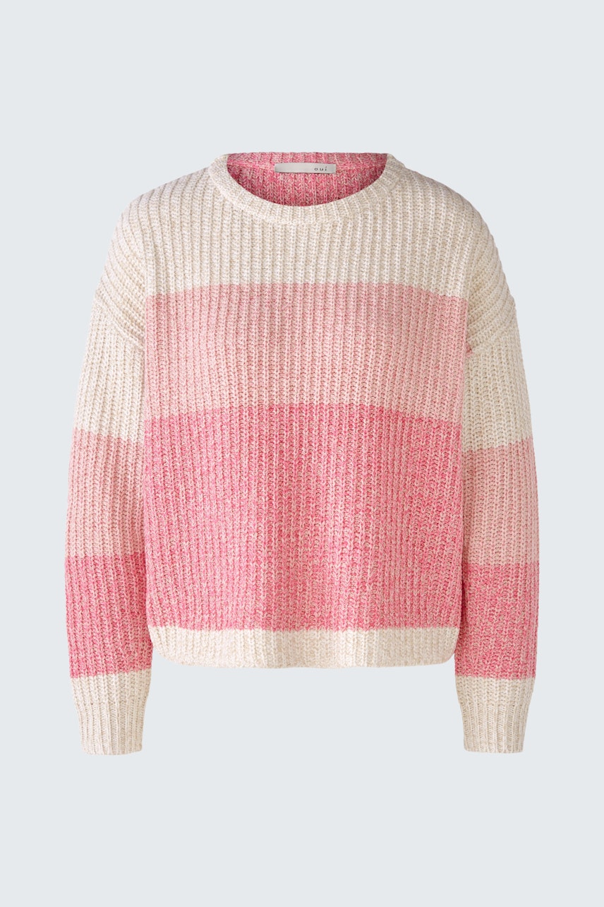 Bild 6 von Knitted pullover - pink white in pink white | Oui