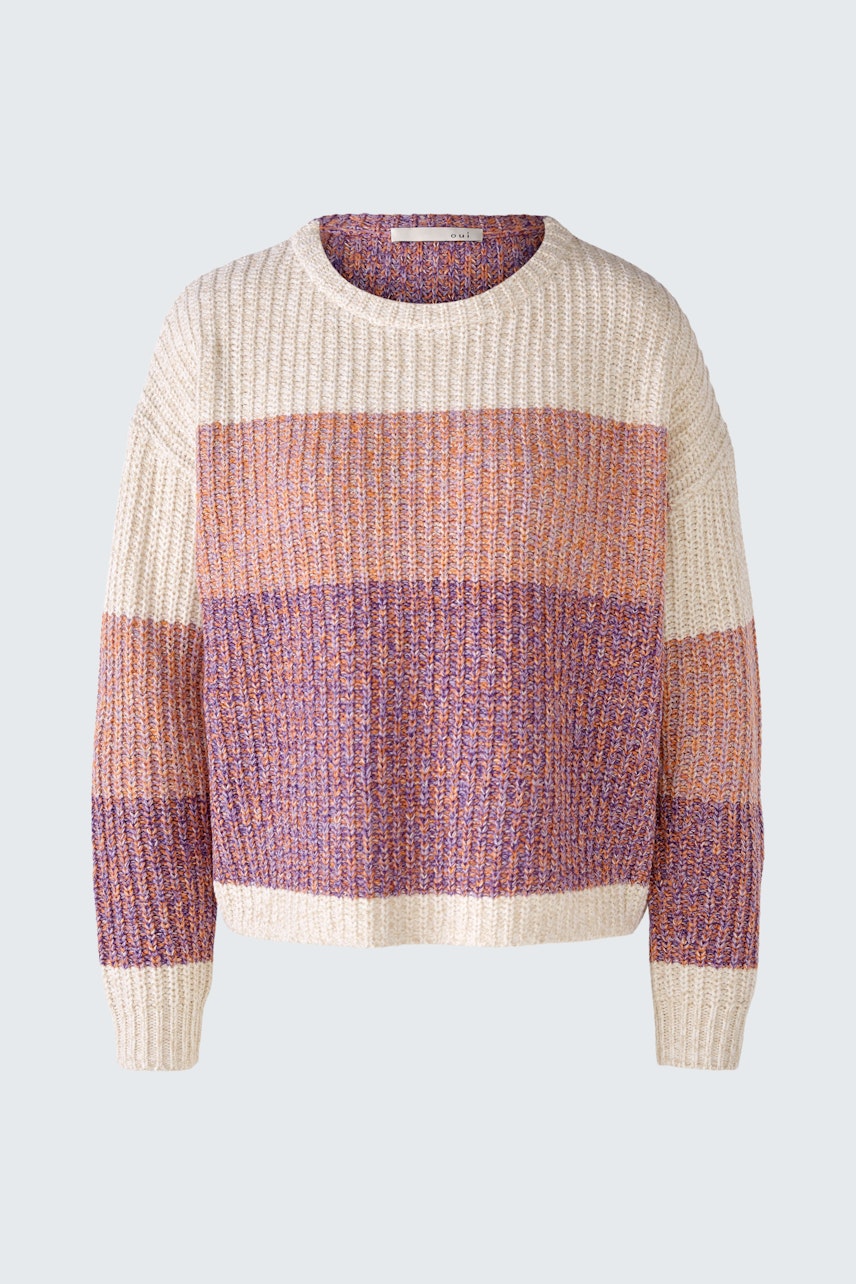 Bild 7 von Knitted pullover - lilac white in lilac white | Oui