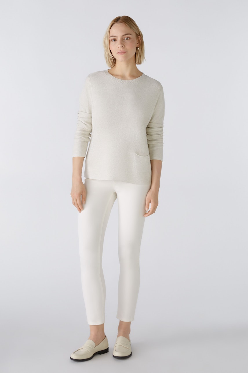 Bild 1 von KEIKO Pullover - offwhite melang in offwhite melang | Oui