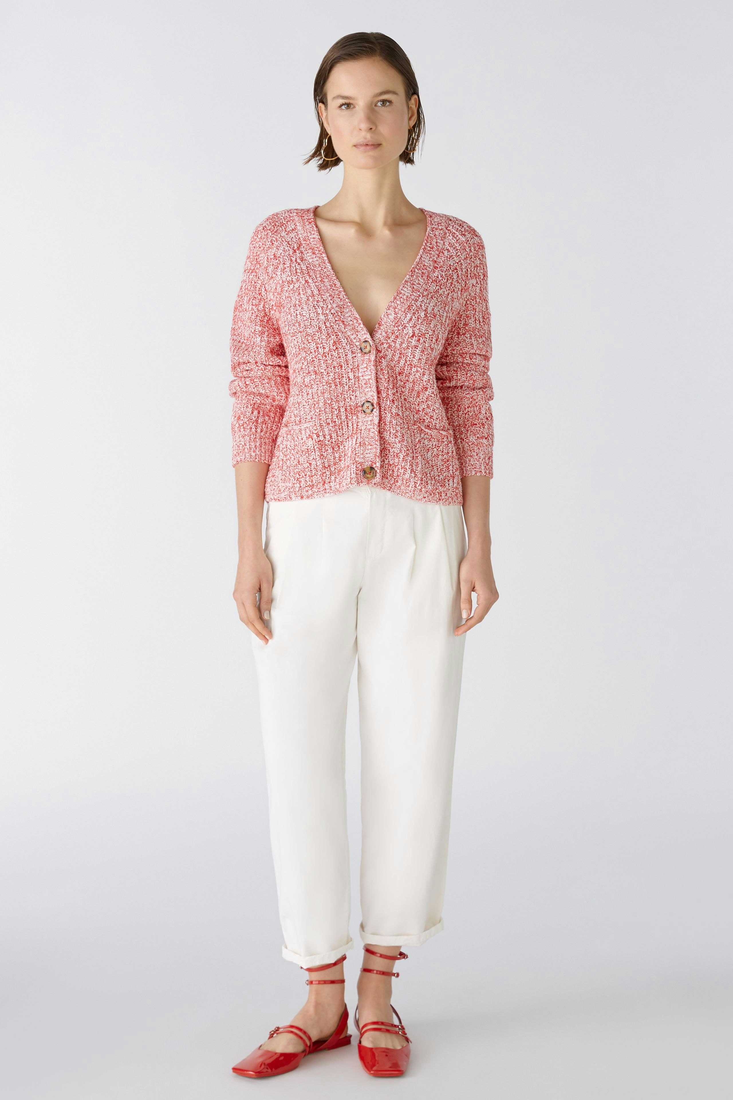Bild 2 von LAFONYA Cardigan - red white in red white | Oui