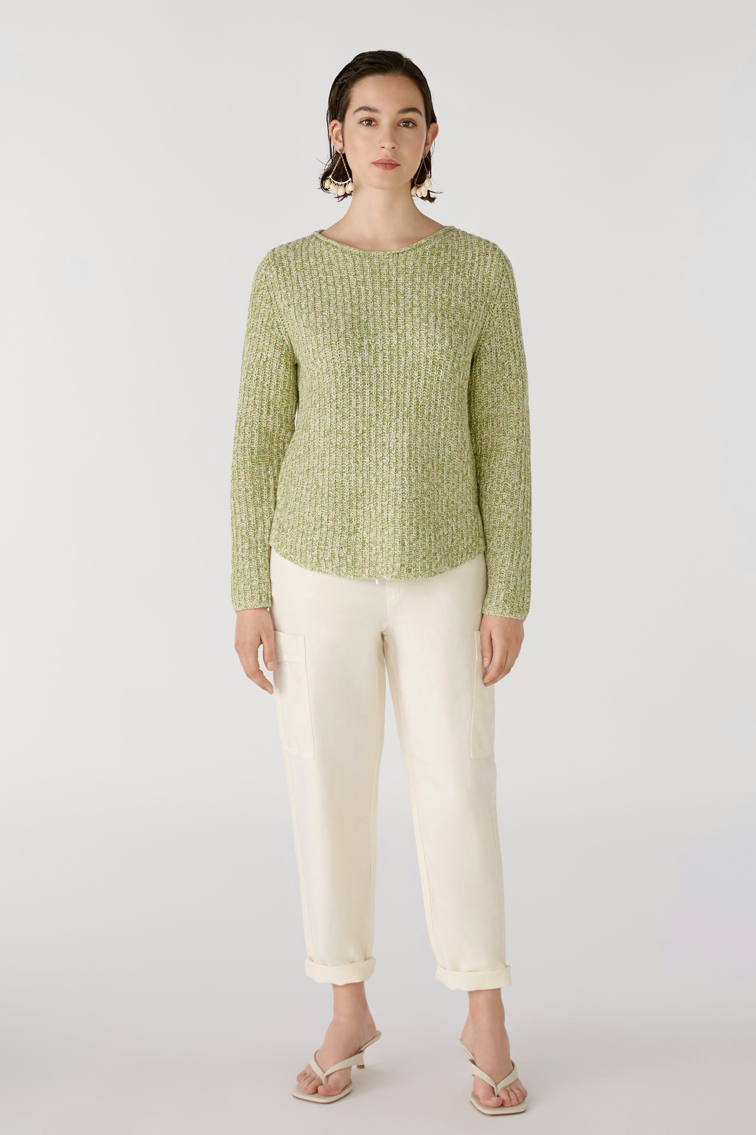 Bild 2 von NAOLIN Pullover - green white in green white | Oui