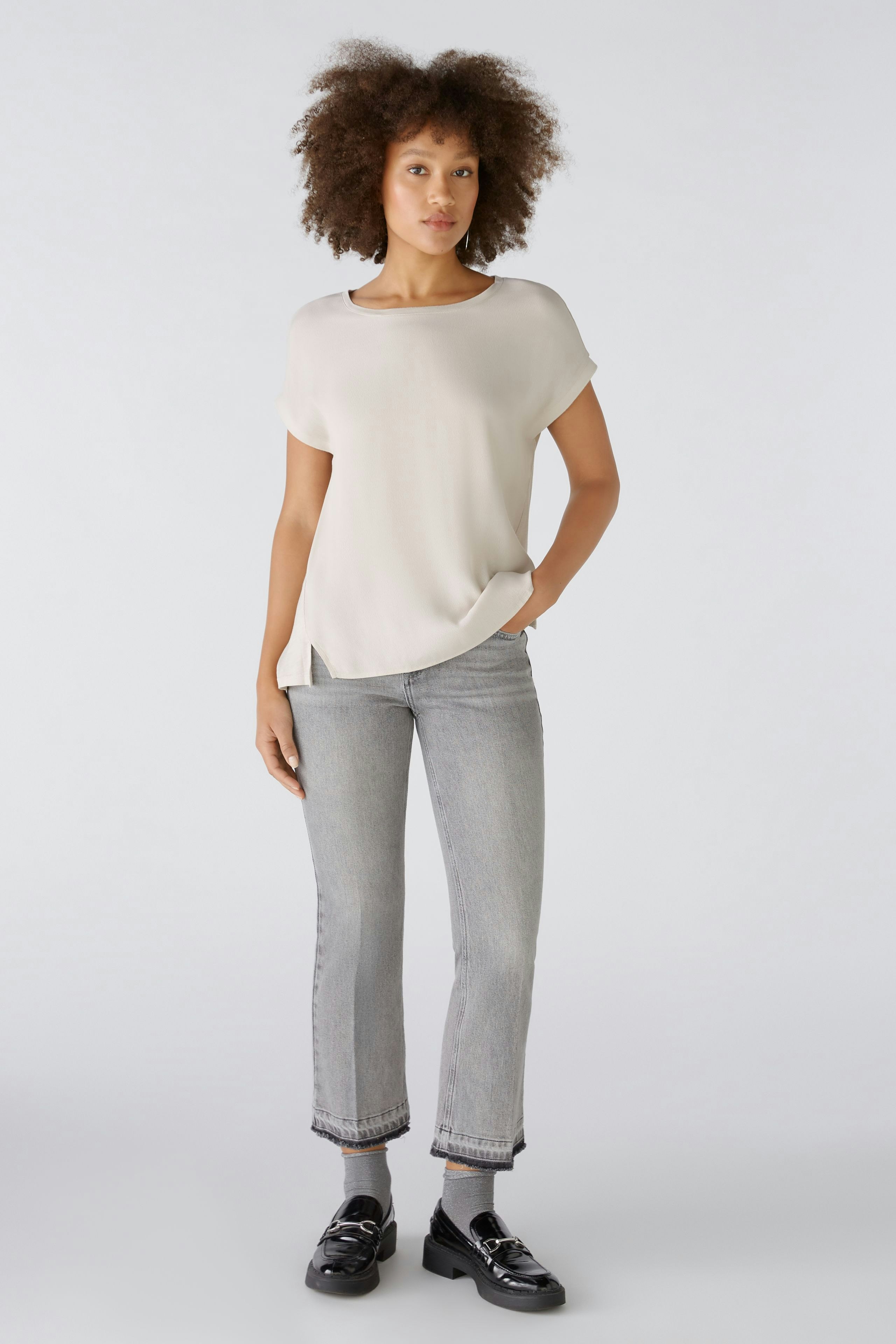 AYANO Blouse shirt - light stone