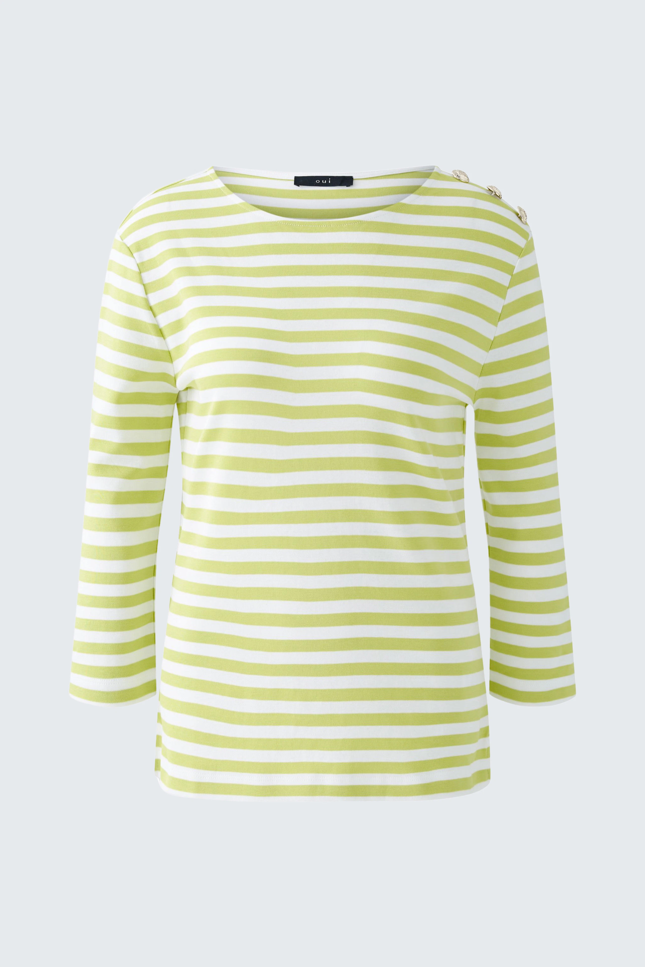 Langarmshirt in frischen Streifen: Bequeme Passform für einen lässigen Look.