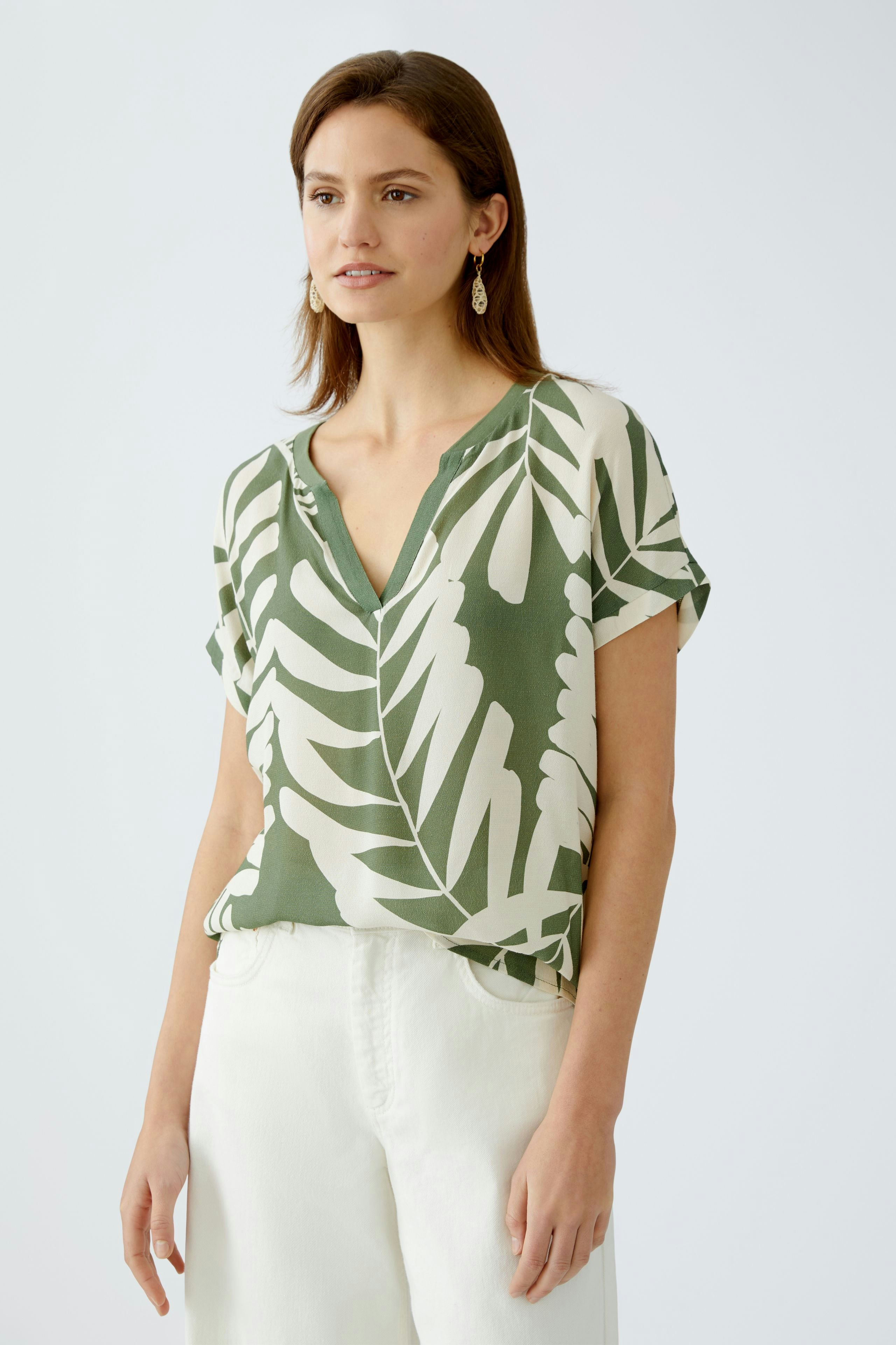 Blouse shirt - khaki stone