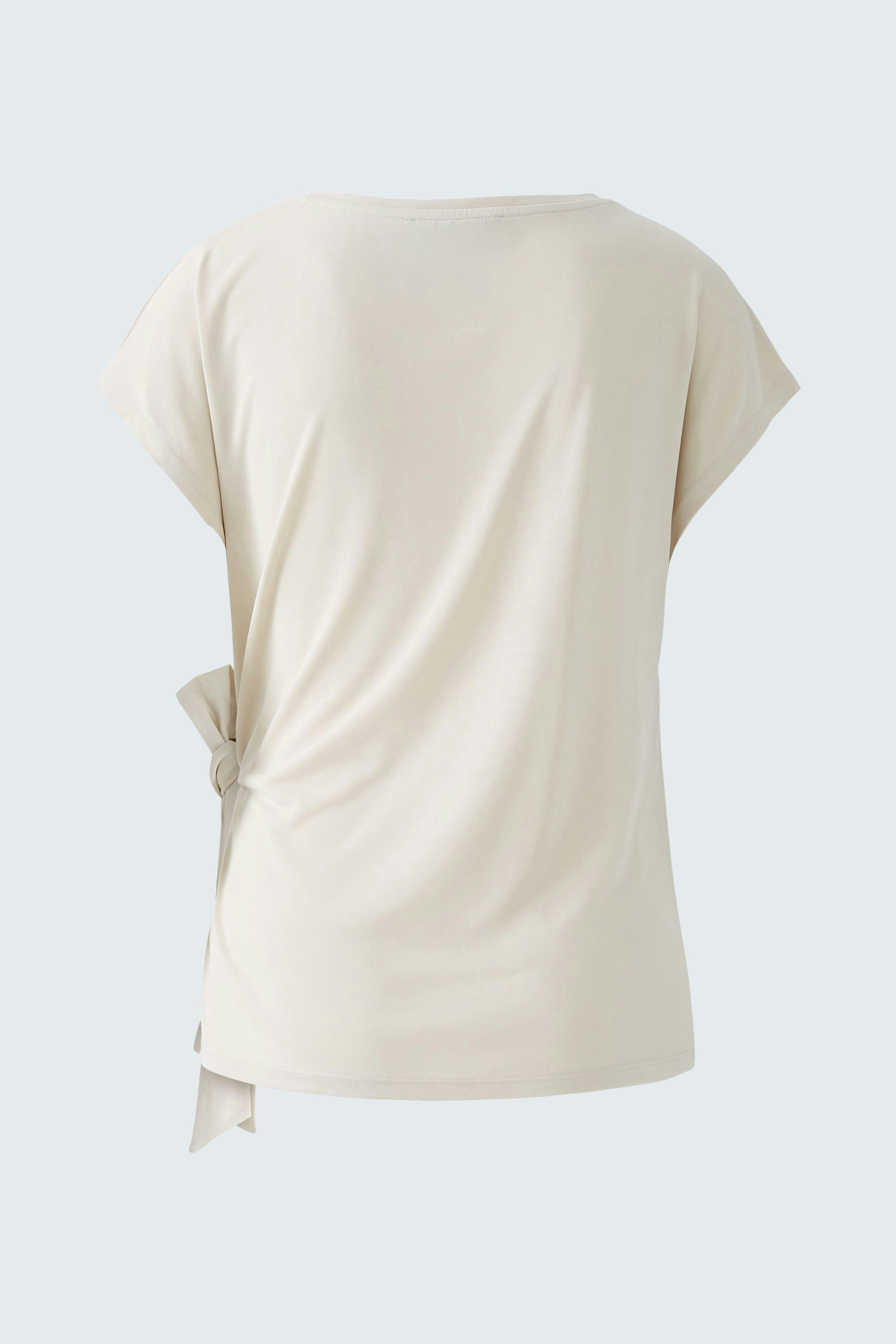 Beige Damen-T-Shirt mit lässigem Schnitt und elegantem Design, ideal für den Alltag.
