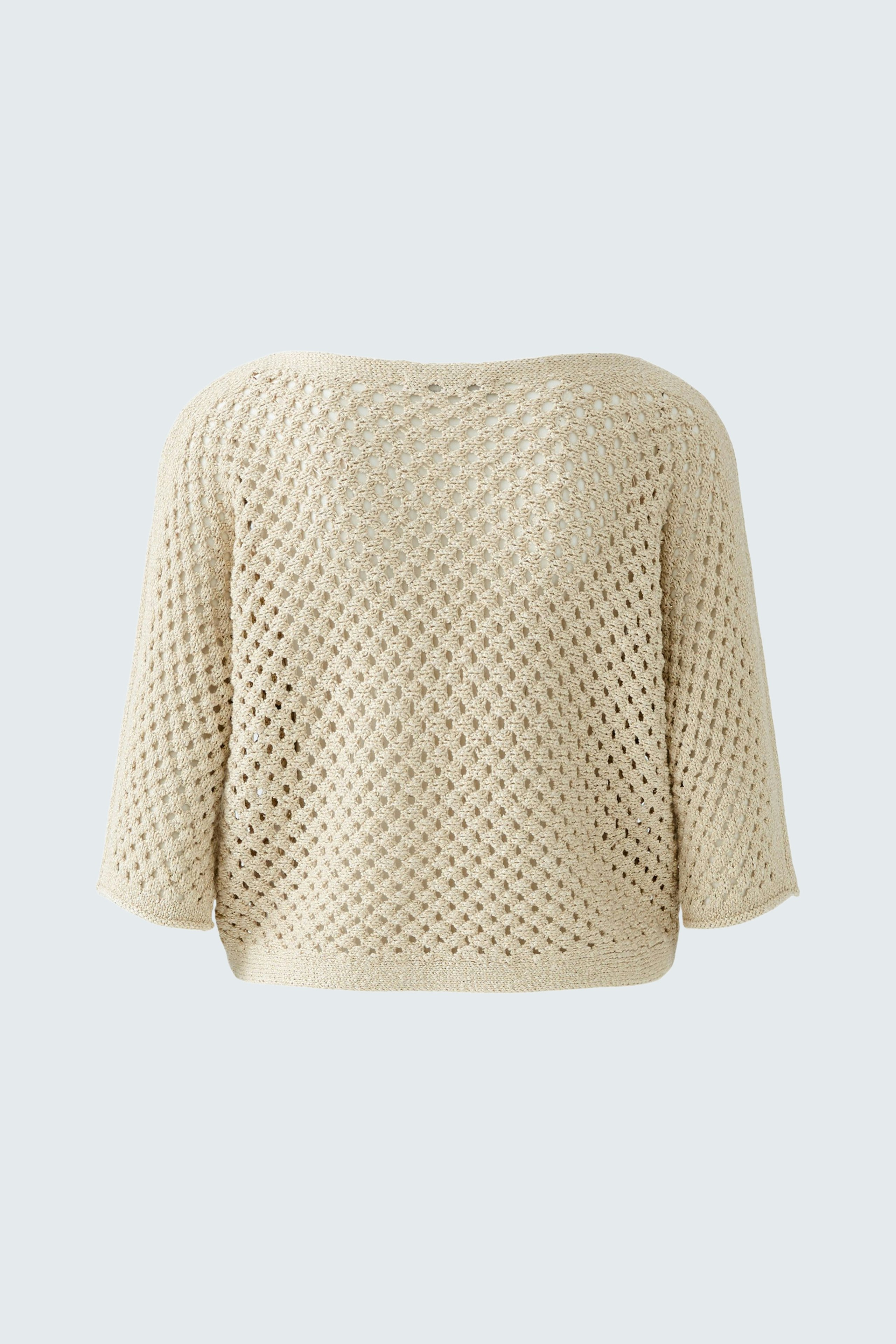 Lightweight women's pullover with a loose fit and open knit design, perfect for layering.