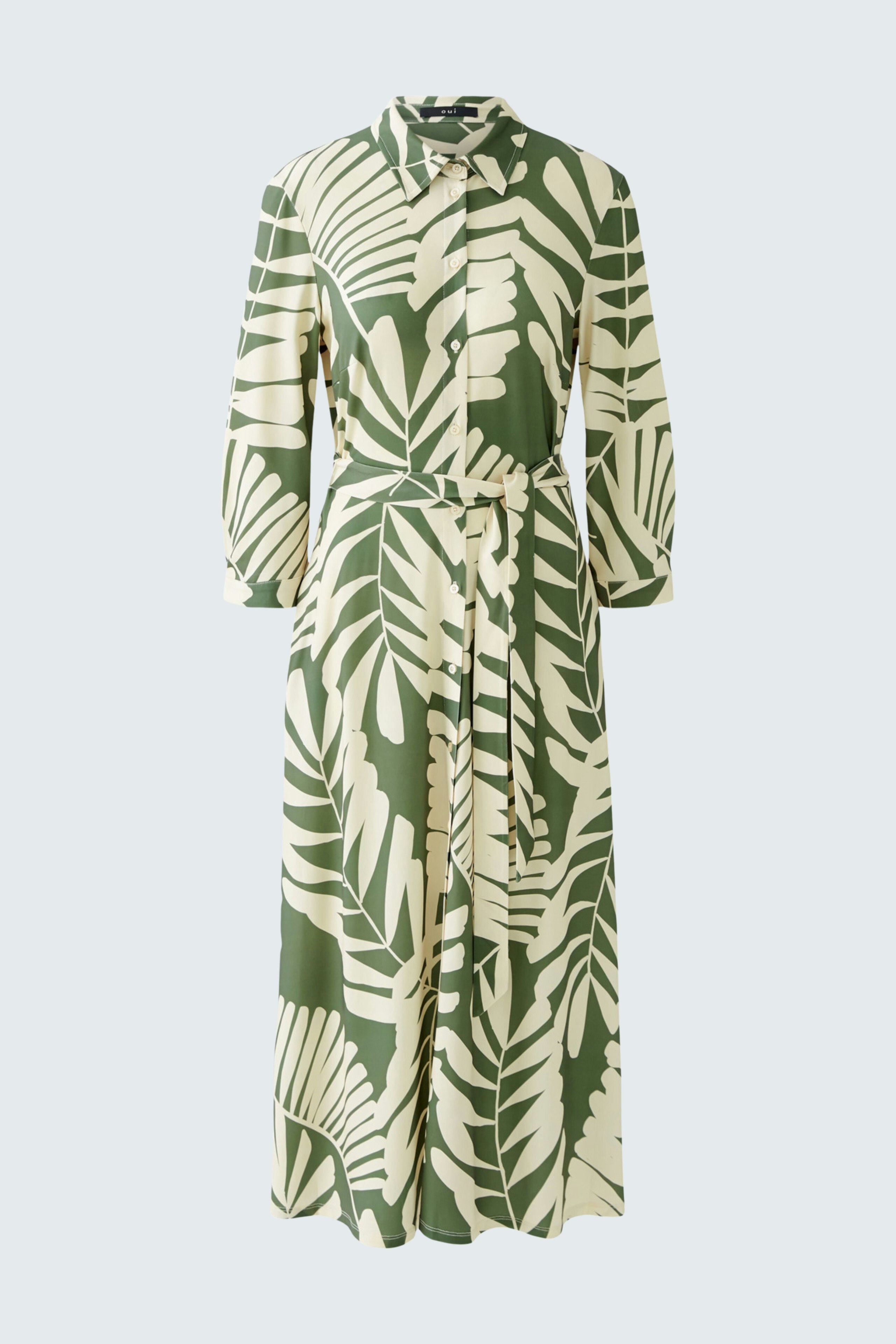 Bild 7 von Hemdblusenkleid - green white in green white | Oui