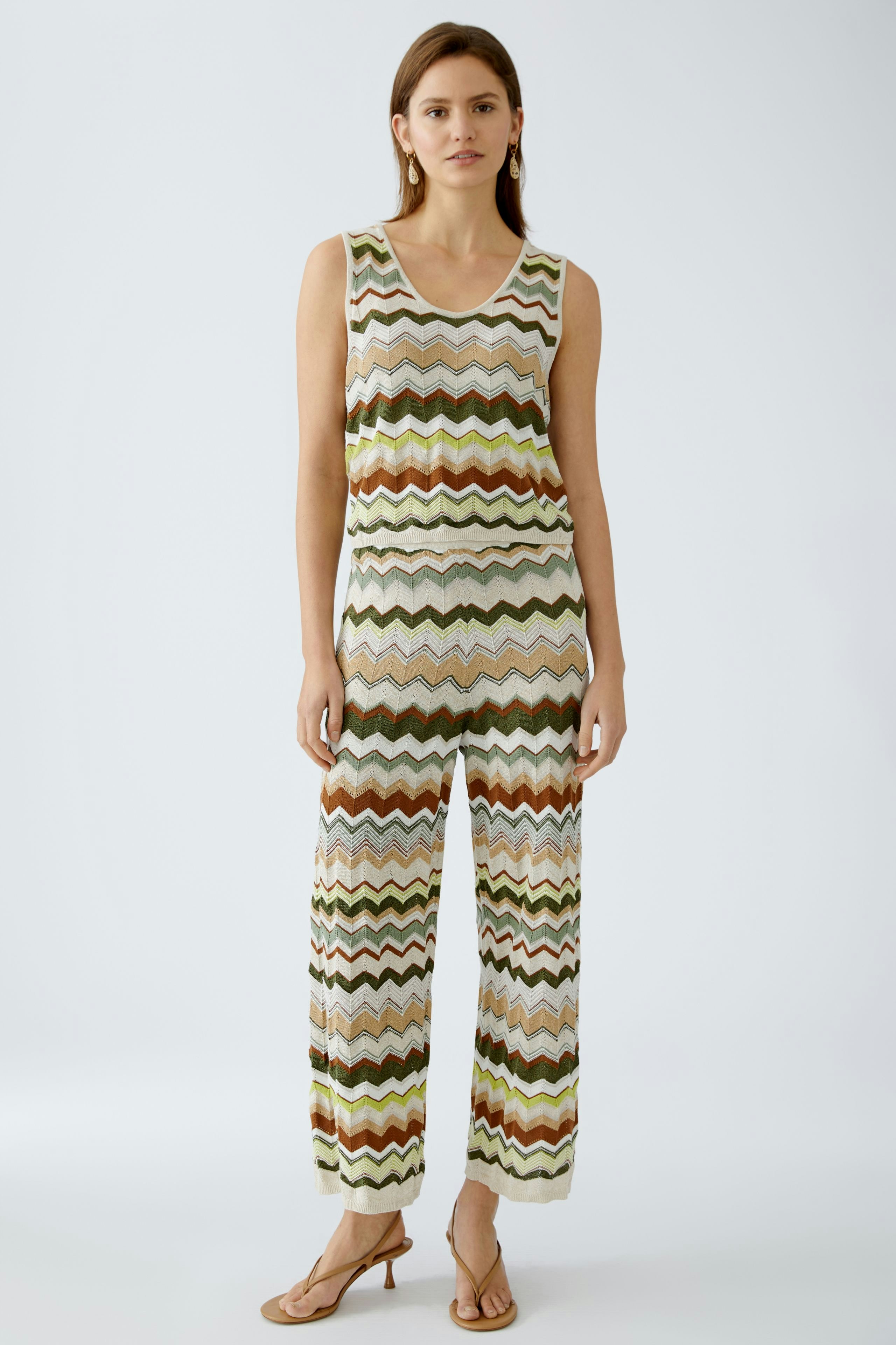 Knitted top - light stone green