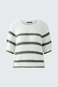 pullover - white green