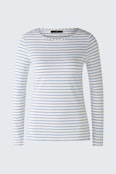 SUMIKO Long-sleeve shirt - white blue