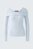 pullover - light blue white