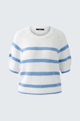pullover - white blue