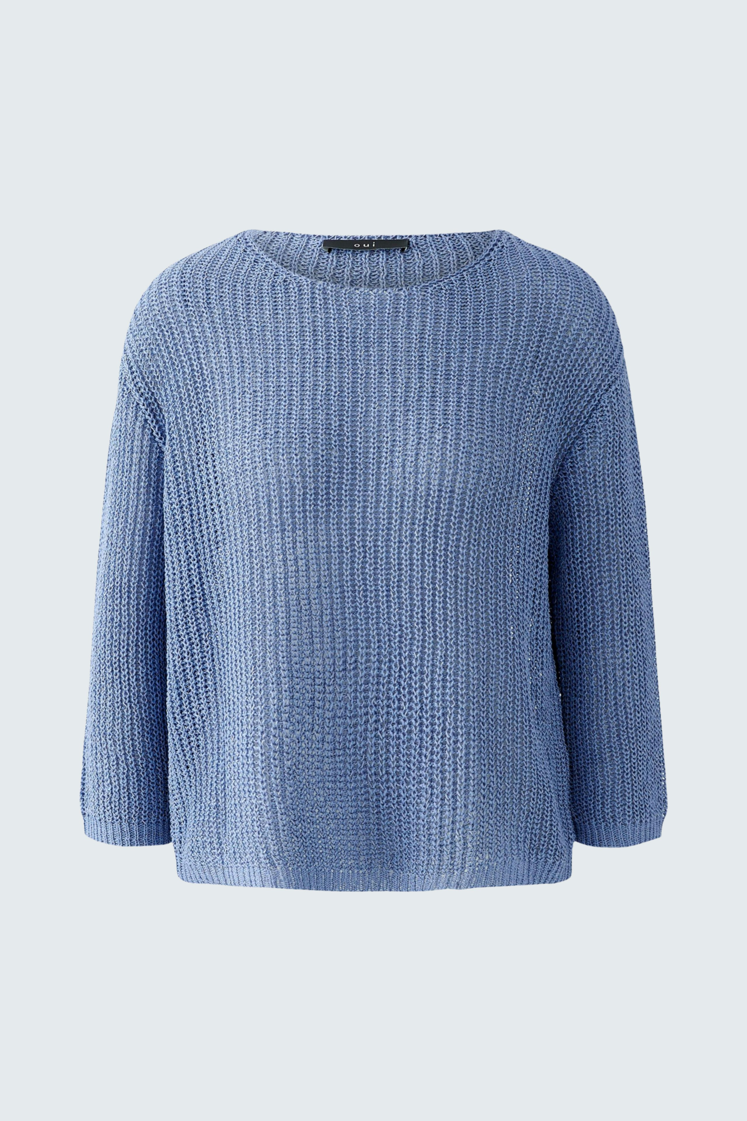 ◆SATUR◆ W Faro Boucle Knit Zip-Up Lavender Blue SA243WKC02 SATUR】Women Faro Boucle Knit Zip-up◇正規品◇