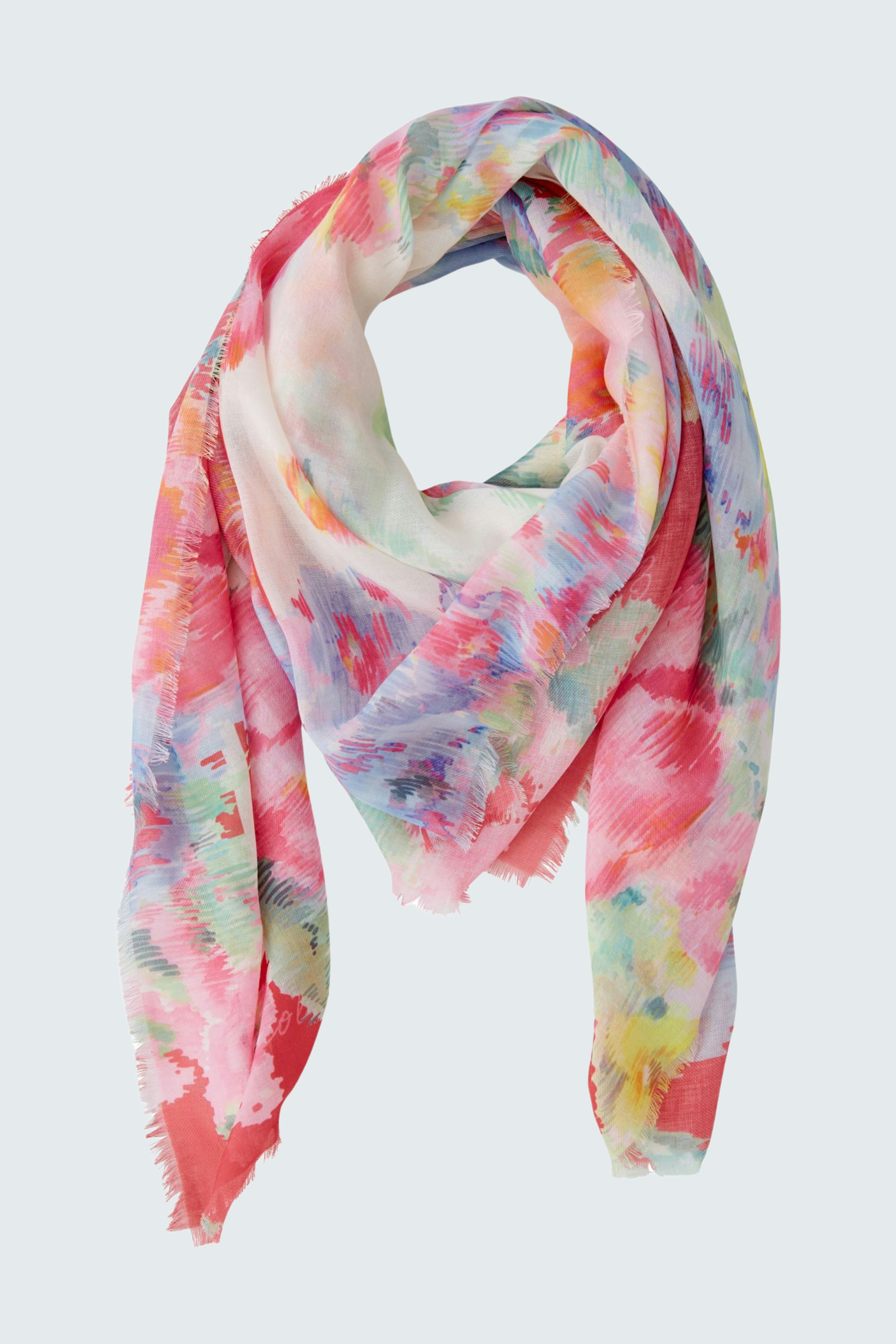 Feminines Tuch in bunten Farben, ideal für jeden Anlass und vielseitig kombinierbar.