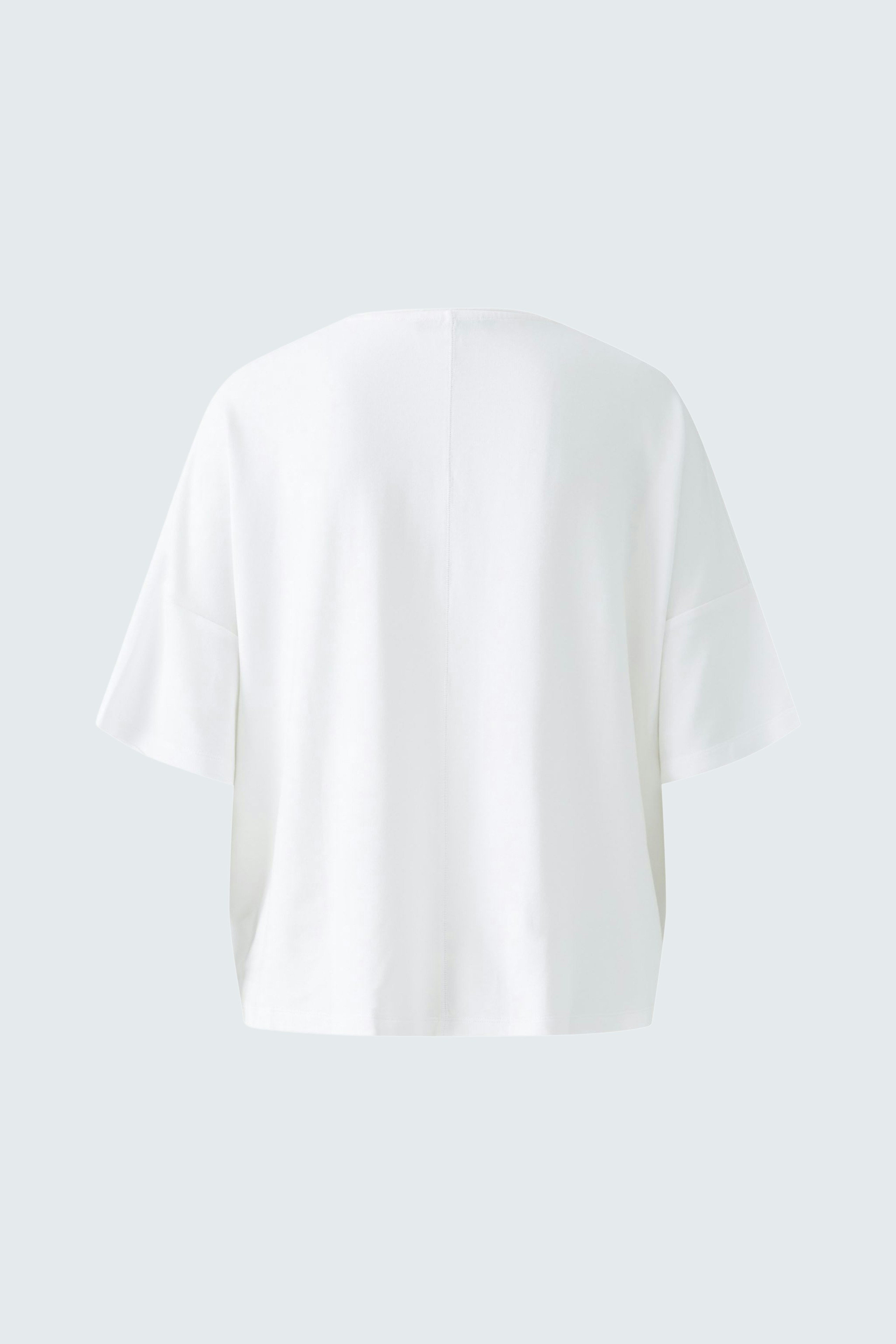 Bequemer Damen-Sweatshirt: Weiße, lässige Kurzarm-Variante mit lockerer Passform.