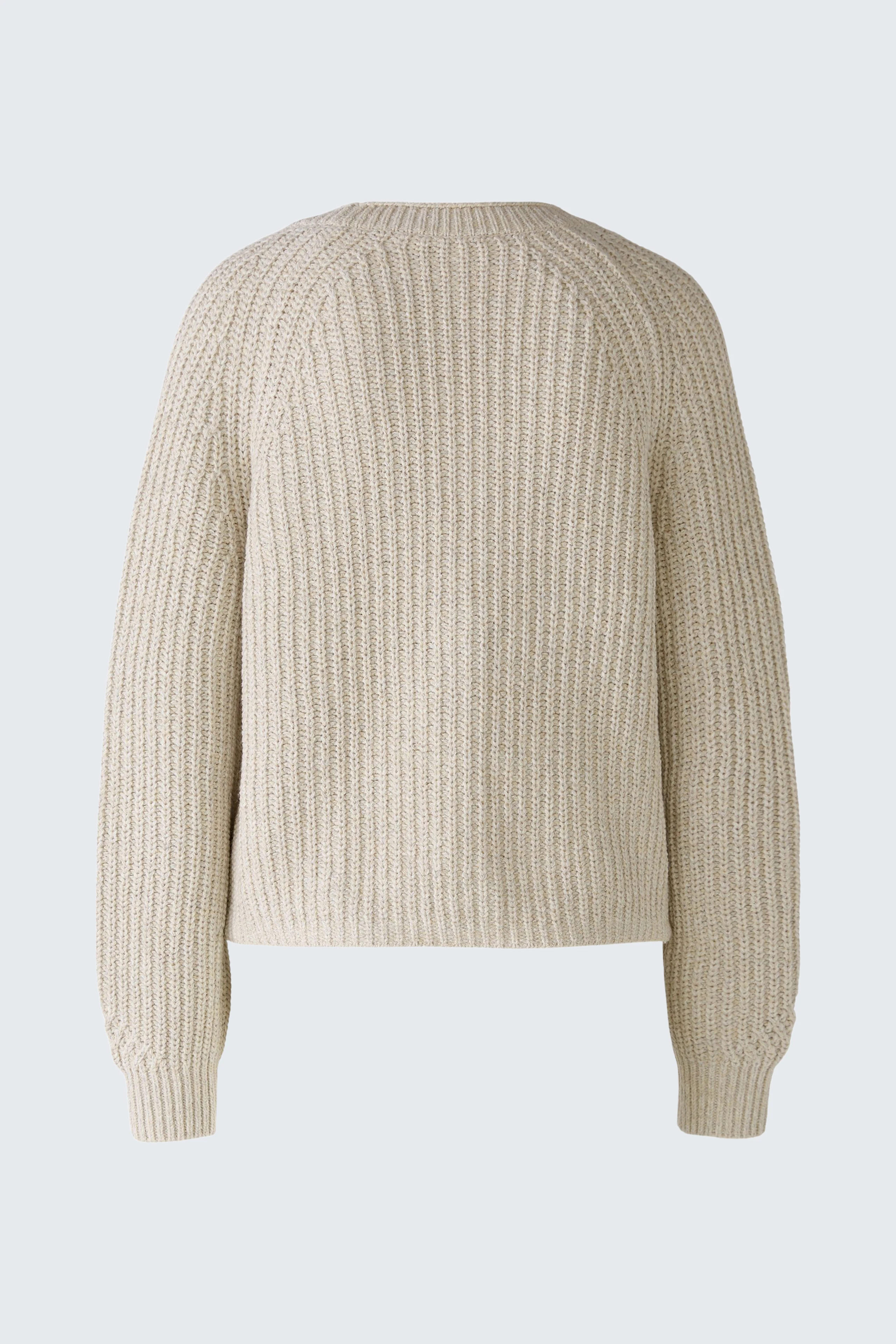 Casual women's cardigan in light beige with a textured knit design, perfect for layering.